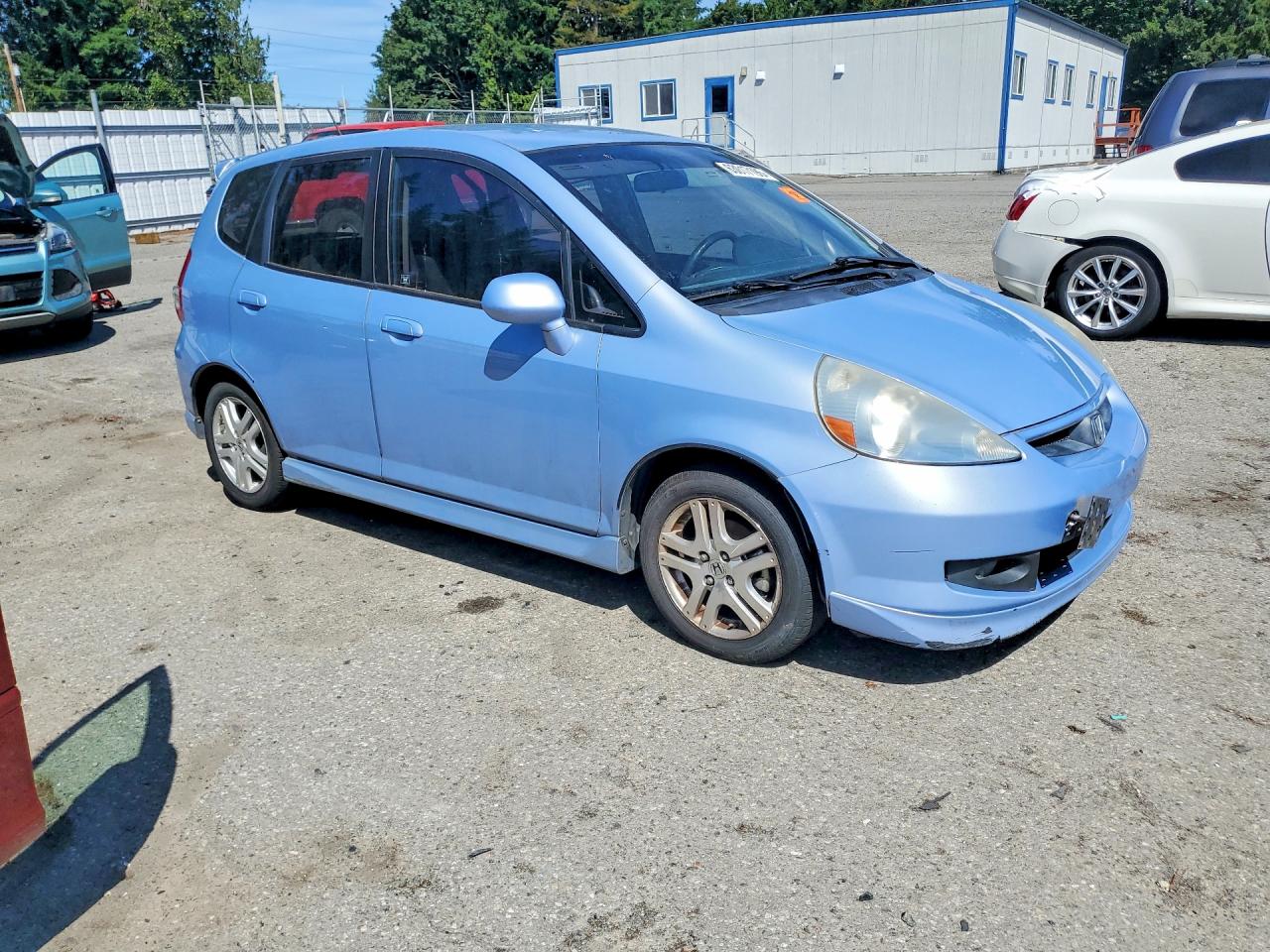 2008 Honda Fit Sport Blue vin: JHMGD38608S034239