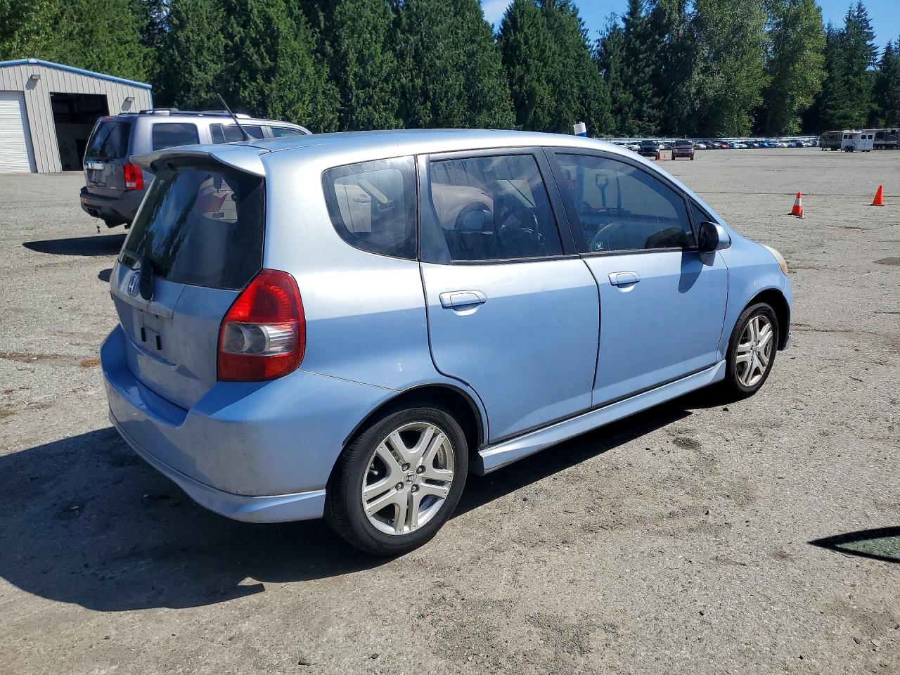 2008 Honda Fit Sport Blue vin: JHMGD38608S034239