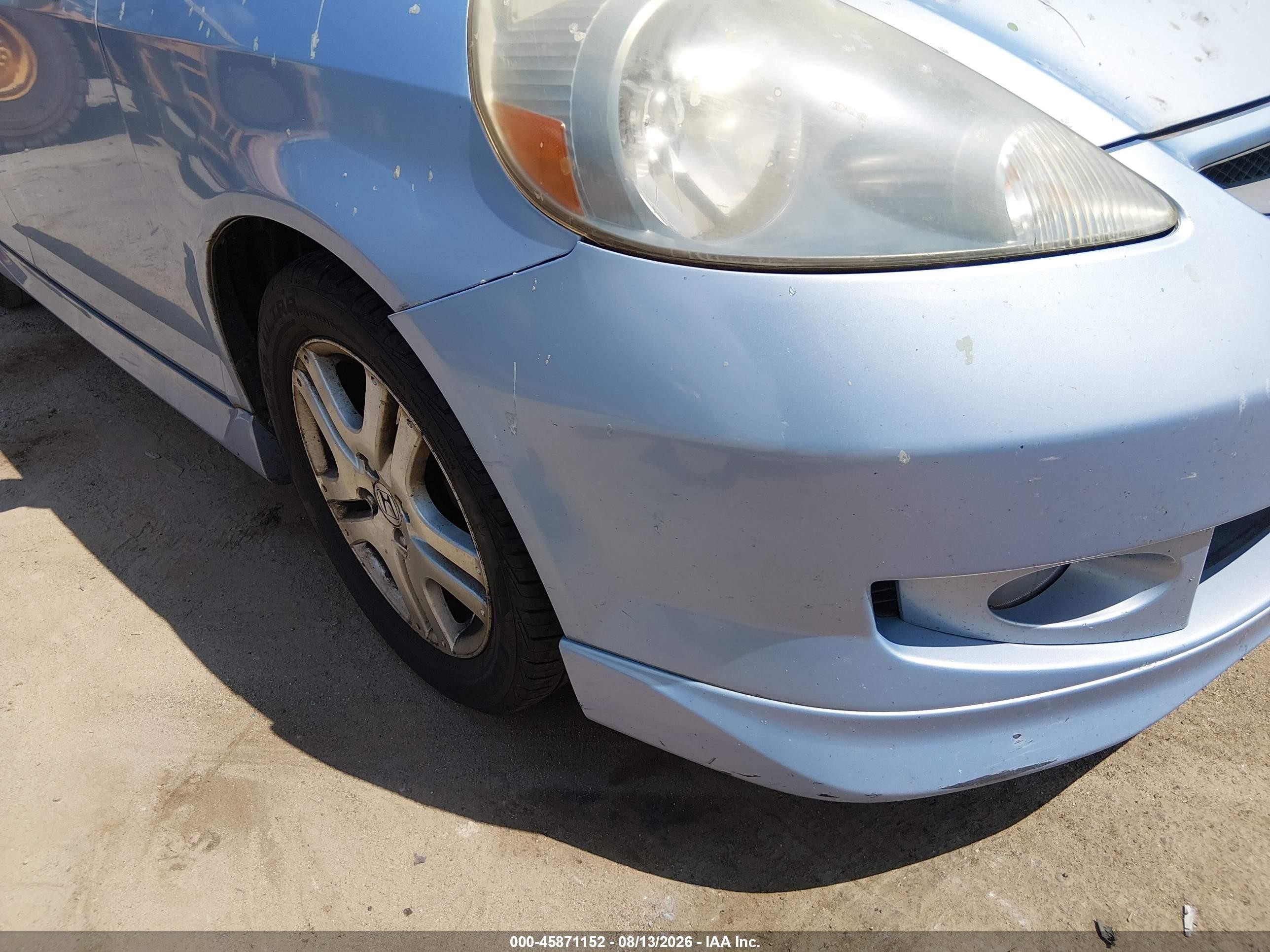 2008 Honda Fit Sport Light Blue vin: JHMGD38608S035990