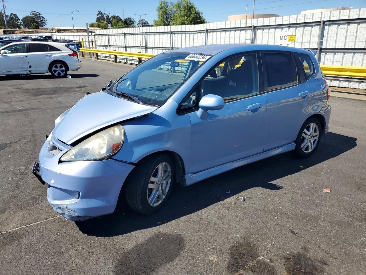 2008 Honda Fit Sport Blue vin: JHMGD38608S057536