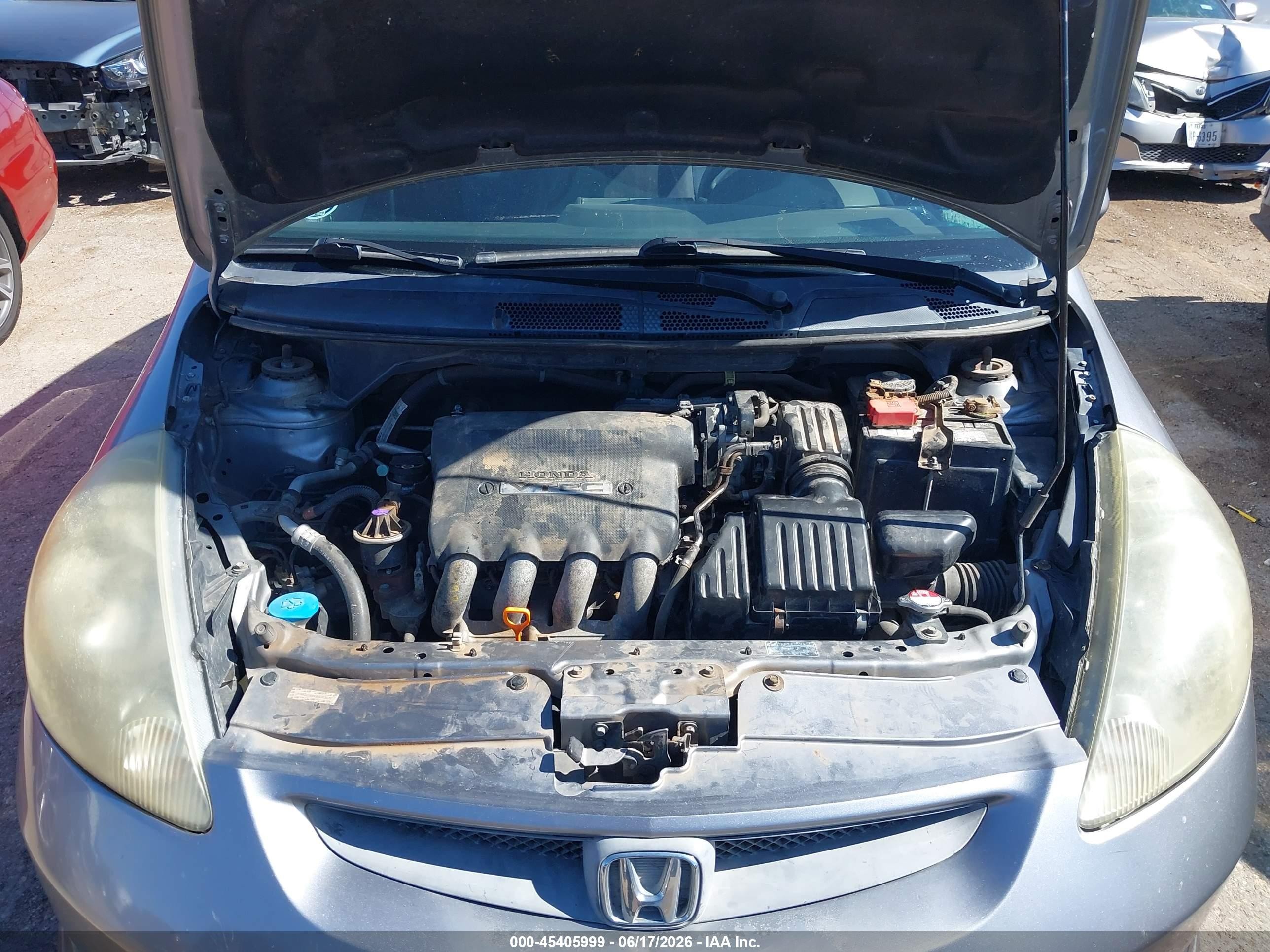 2008 Honda Fit Sport Gray vin: JHMGD38608S063675