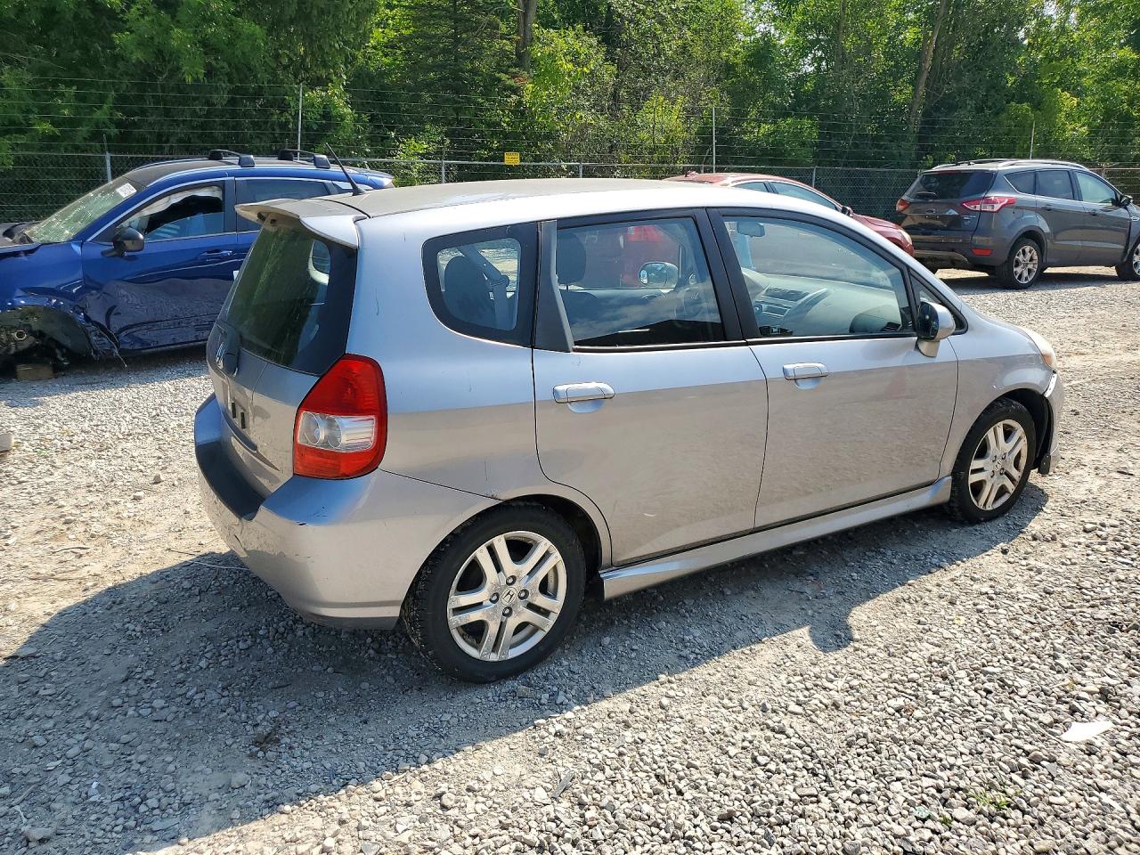 2008 Honda Fit Sport Silver vin: JHMGD38608S064261