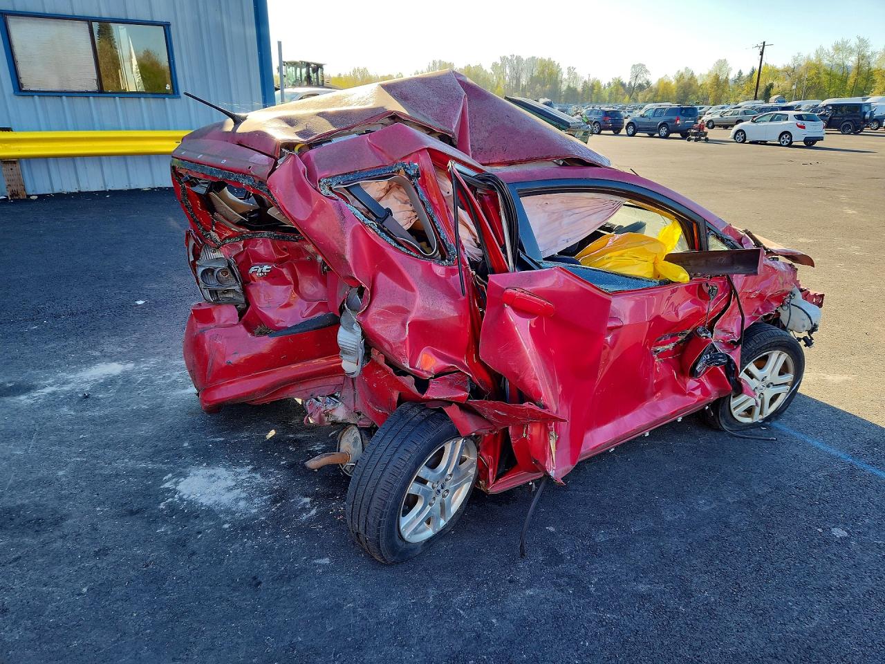 2008 Honda Fit Sport Burgundy vin: JHMGD38618S026652