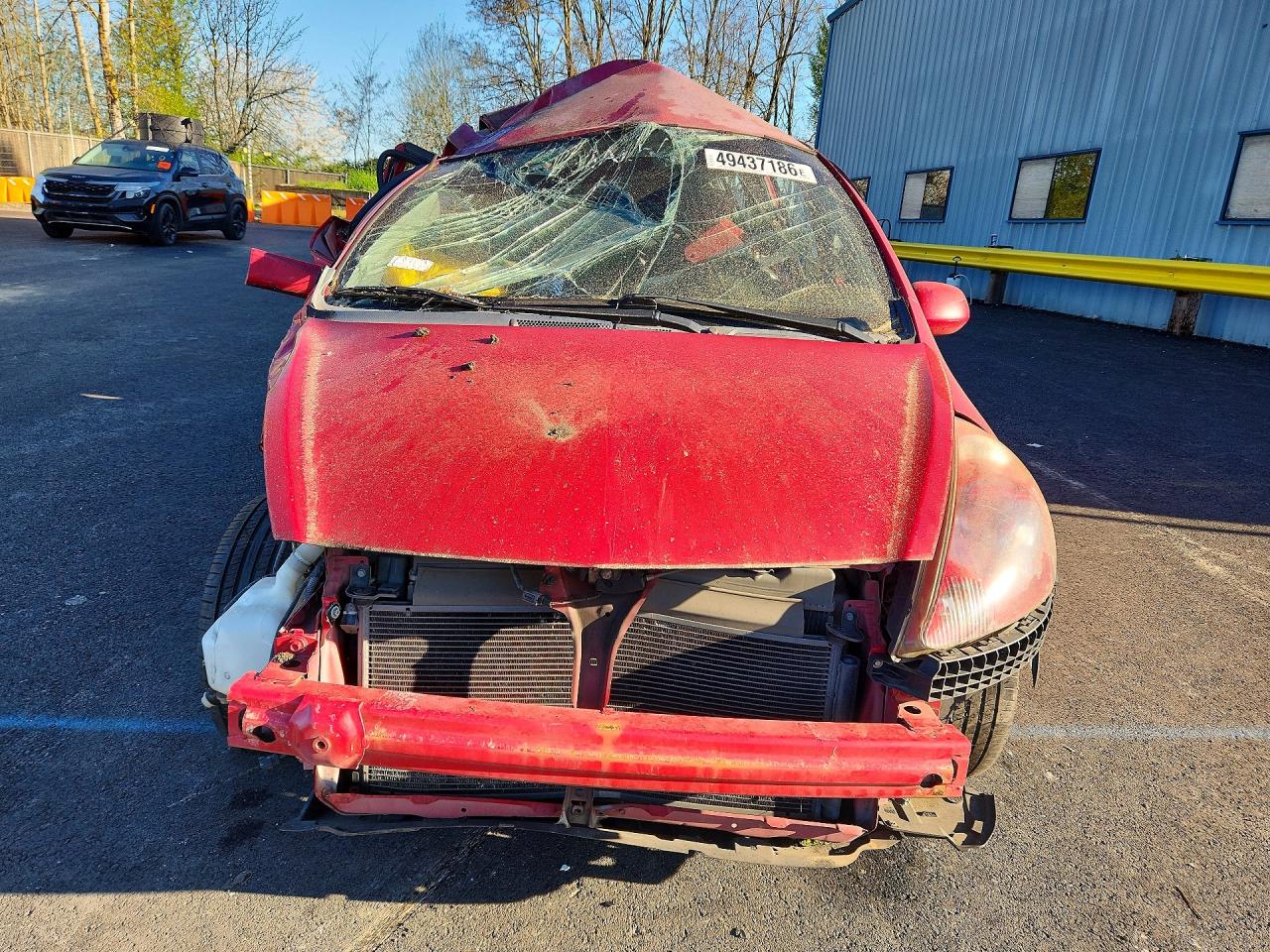 2008 Honda Fit Sport Burgundy vin: JHMGD38618S026652