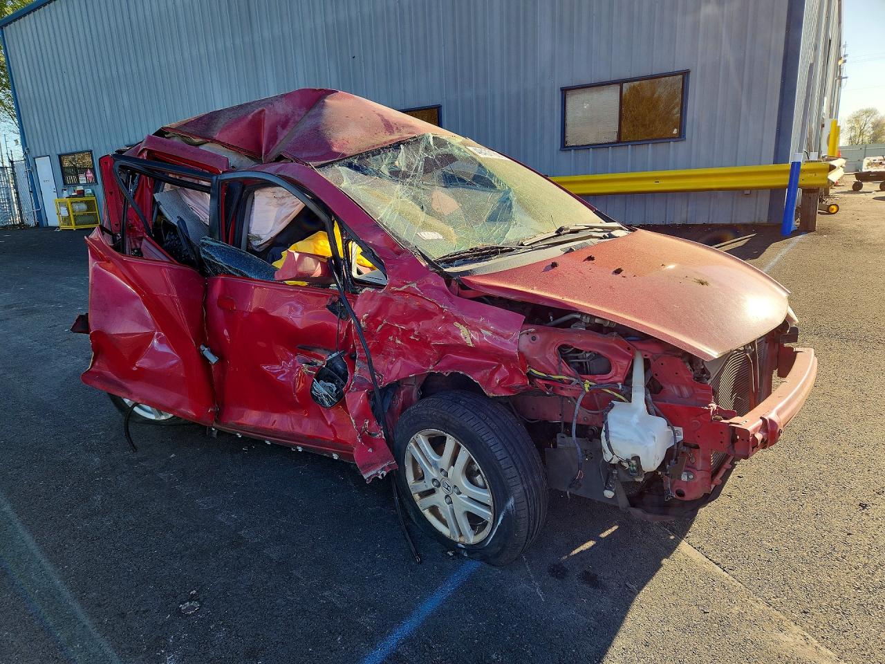 2008 Honda Fit Sport Burgundy vin: JHMGD38618S026652
