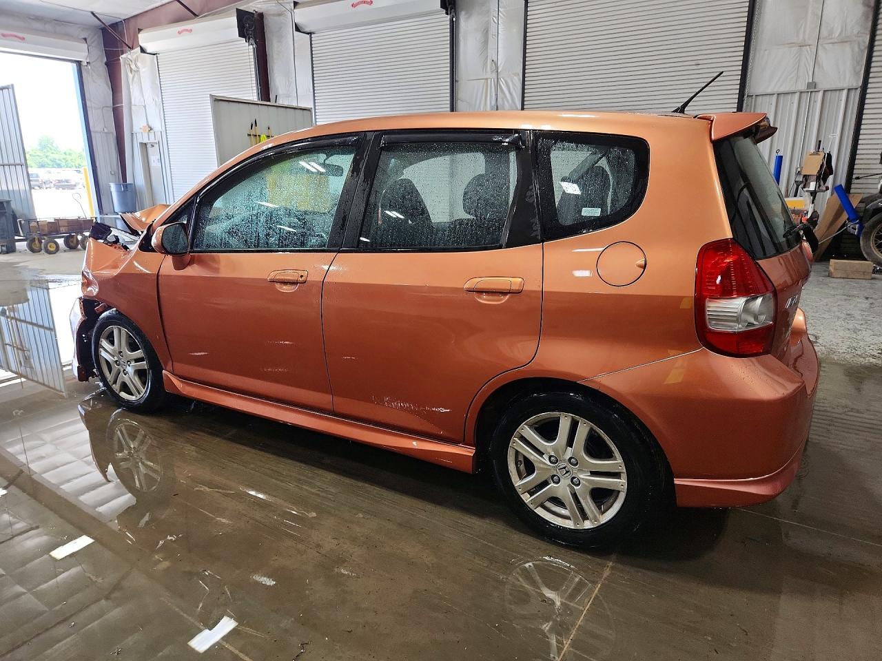 2008 Honda Fit Sport Orange vin: JHMGD38618S033441