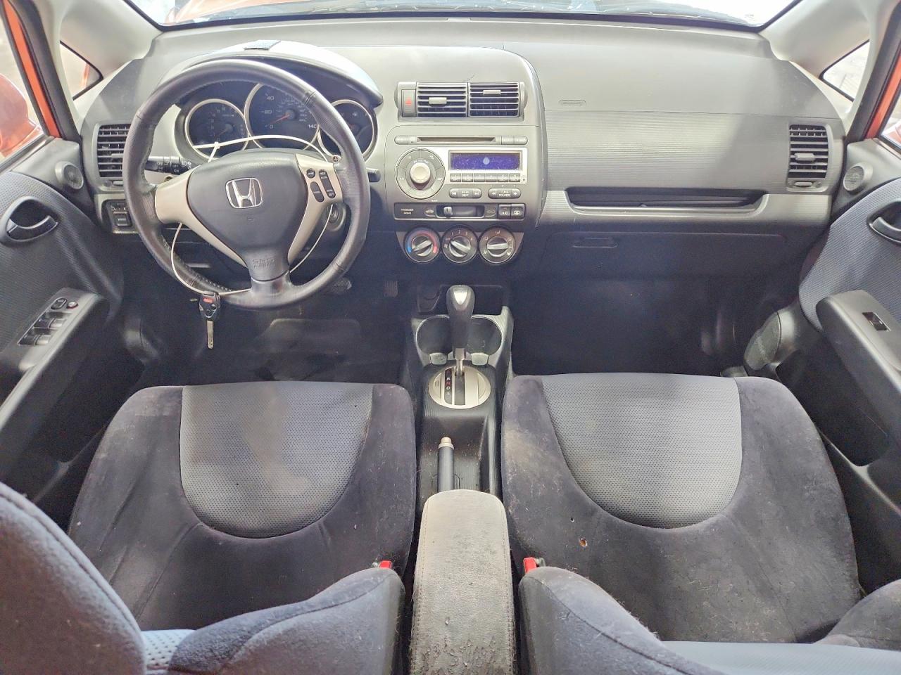 2008 Honda Fit Sport Orange vin: JHMGD38618S033441