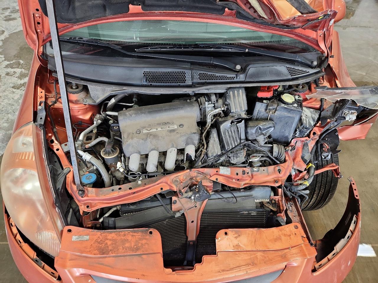2008 Honda Fit Sport Orange vin: JHMGD38618S033441