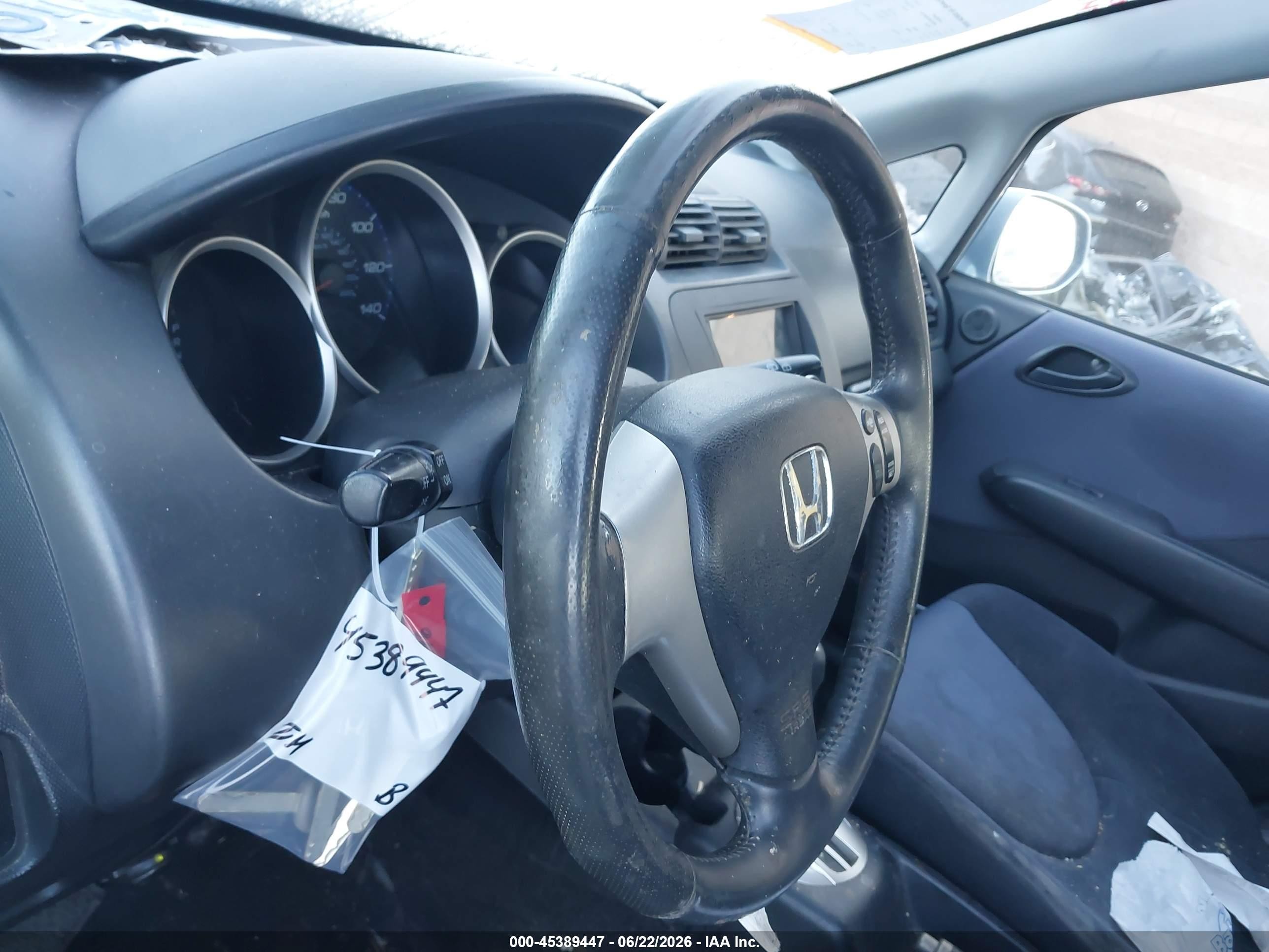 2008 Honda Fit Sport Light Blue vin: JHMGD38618S041815