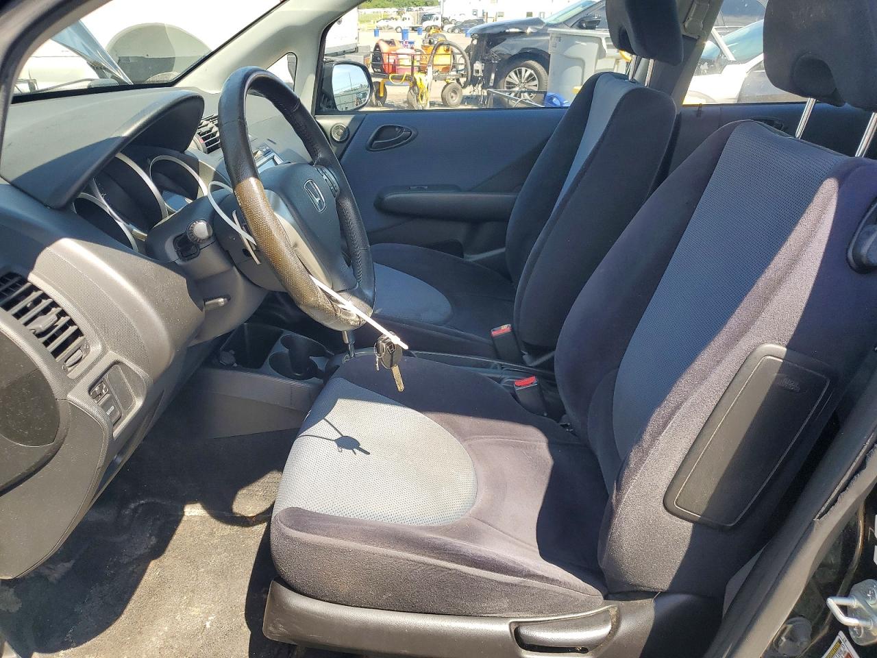 2007 Honda Fit S Black vin: JHMGD38627S033365