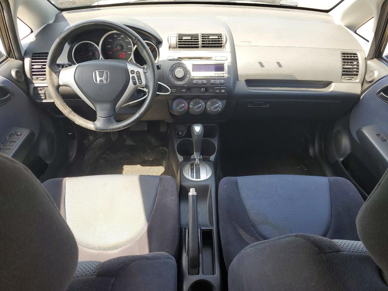 2007 Honda Fit S Black vin: JHMGD38627S033365