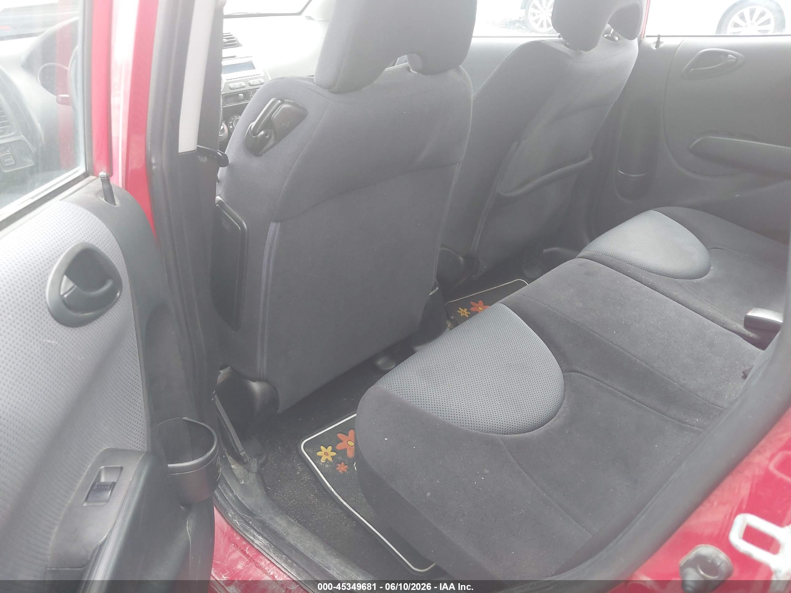 2007 Honda Fit Sport Red vin: JHMGD38627S039764