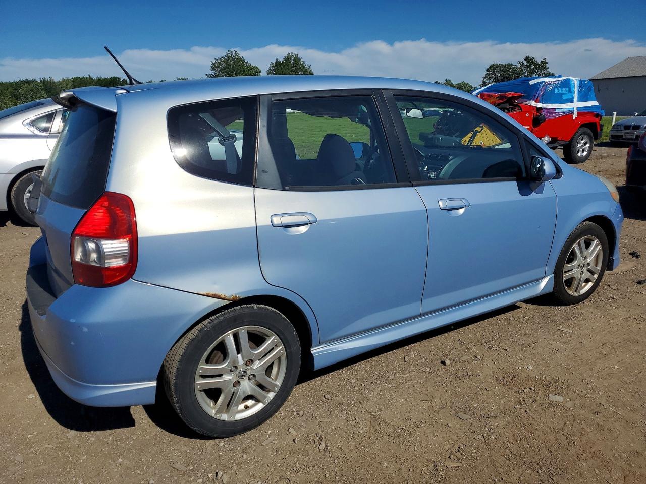 2008 Honda Fit Blue vin: JHMGD38628S003977