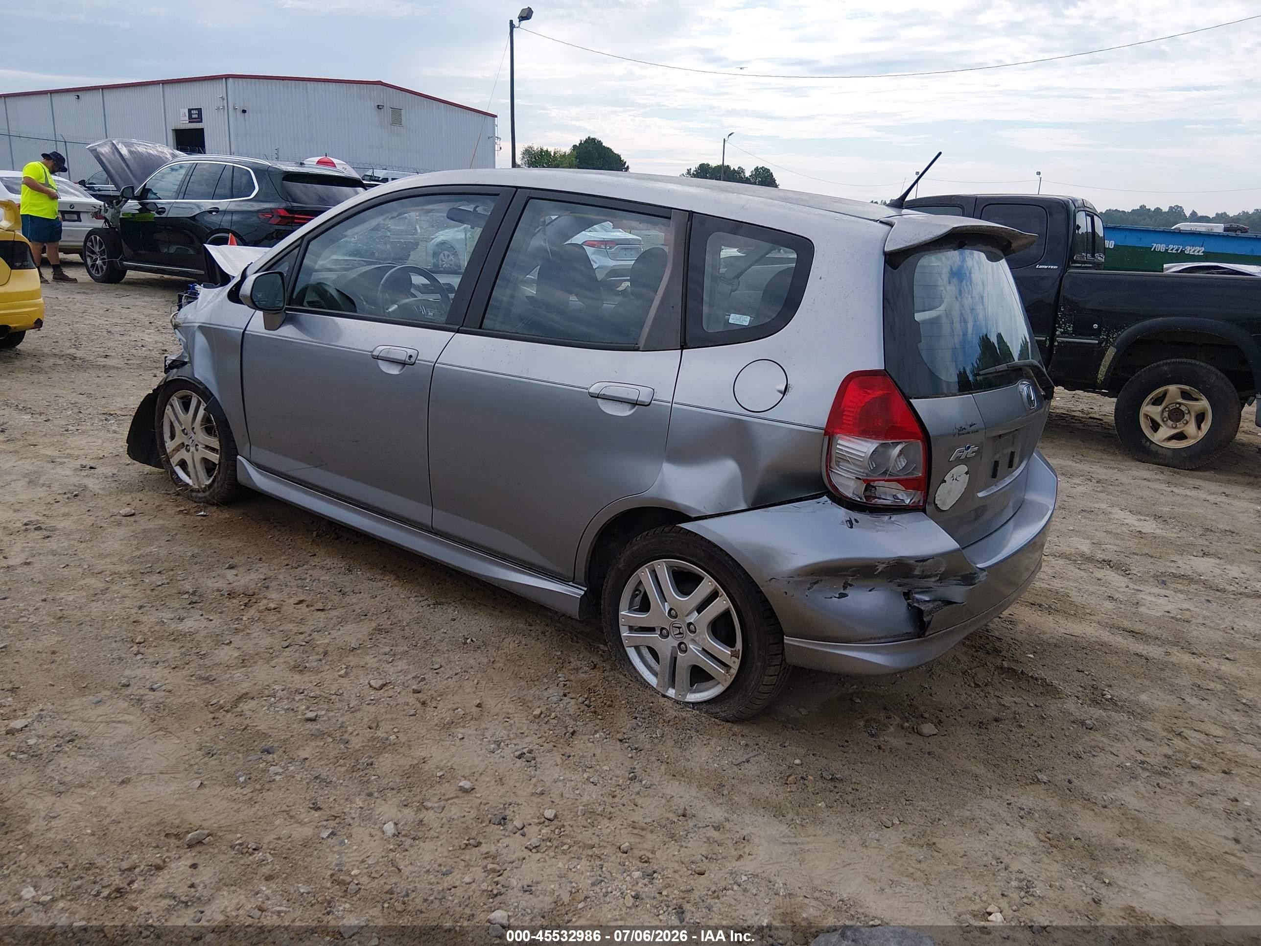 2008 Honda Fit Sport Silver vin: JHMGD38628S006085