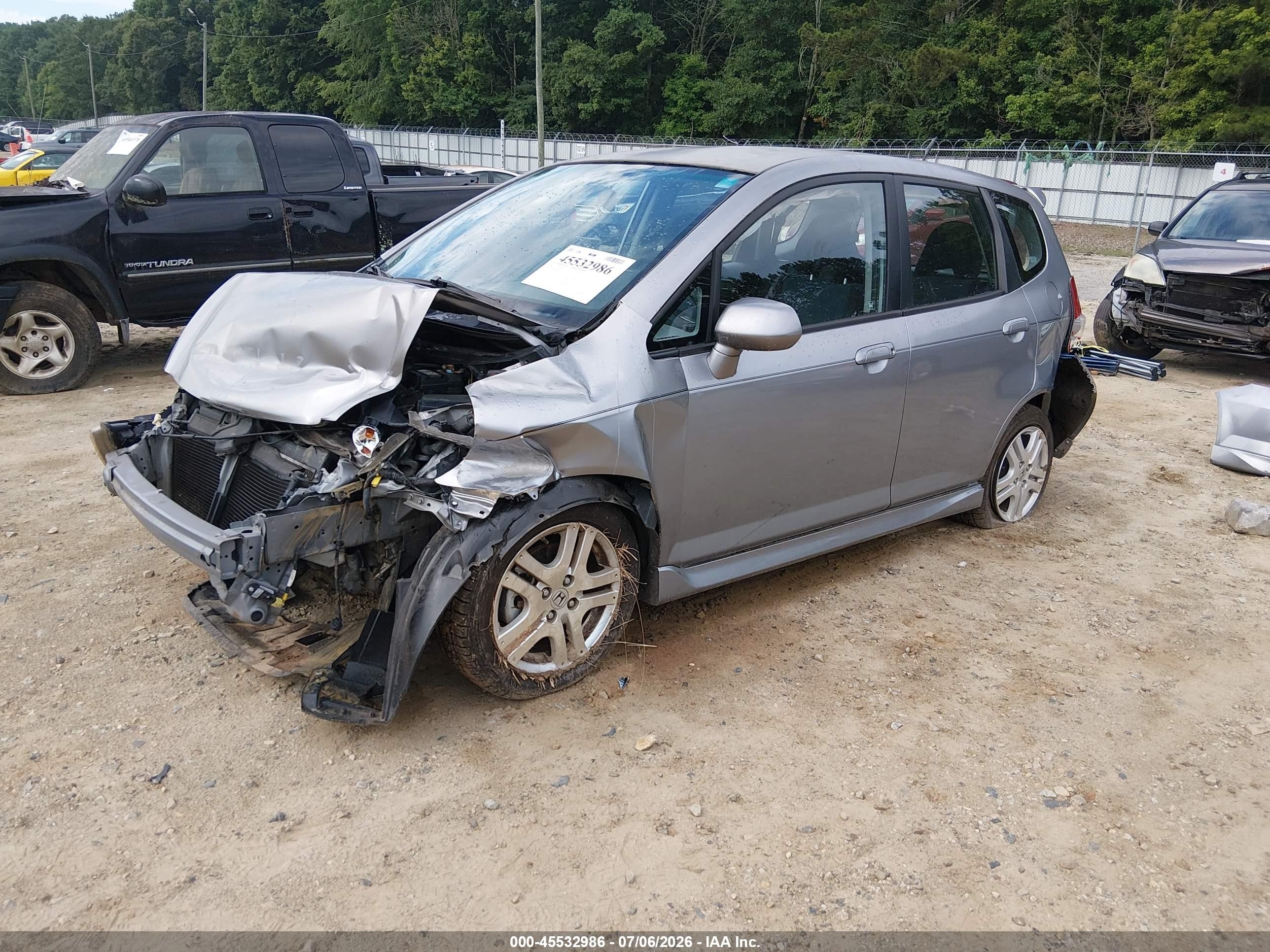 2008 Honda Fit Sport Silver vin: JHMGD38628S006085