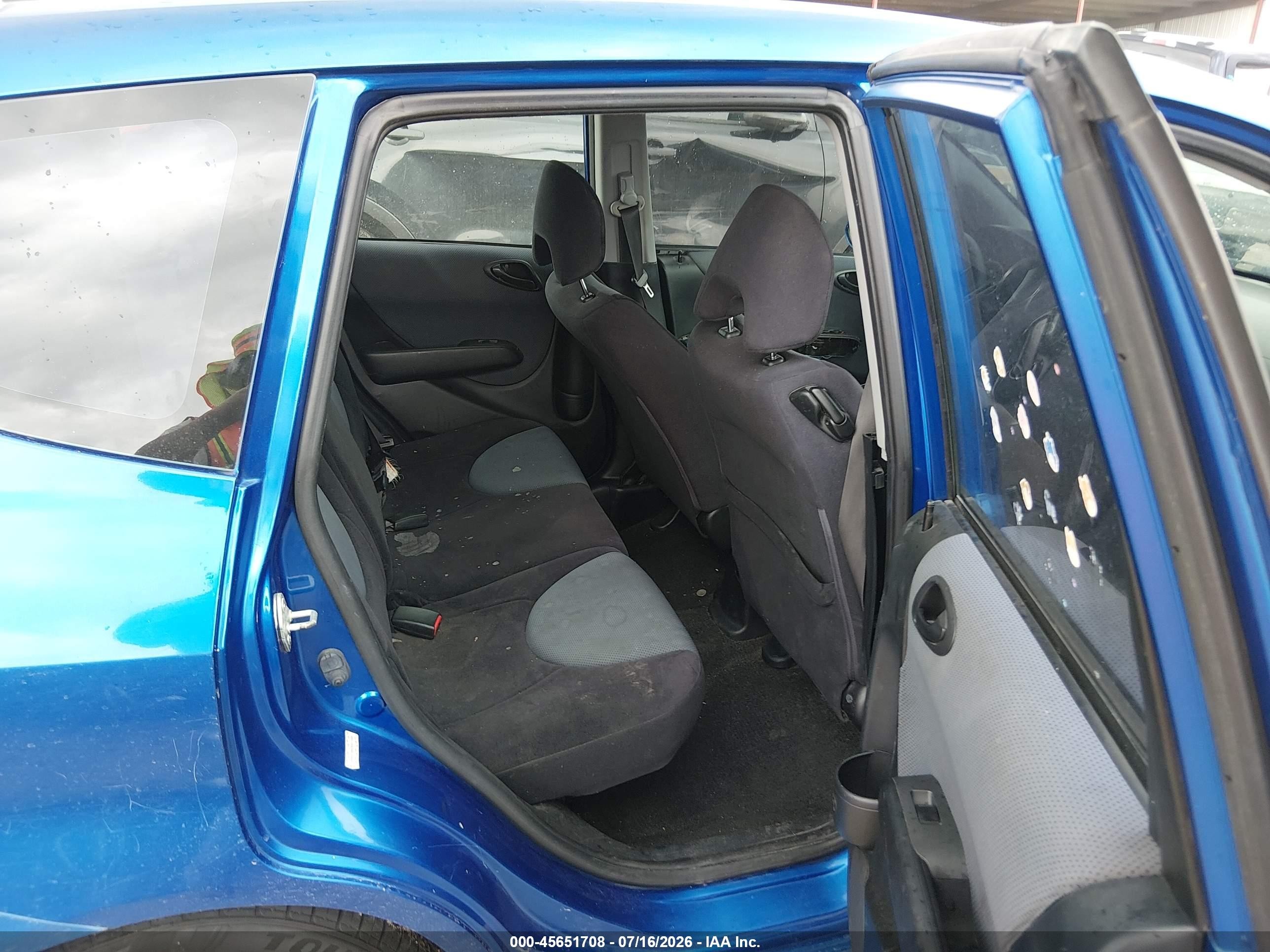 2008 Honda Fit Sport Blue vin: JHMGD38628S011495