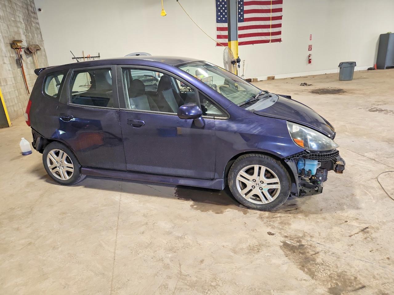 2008 Honda Fit Sport Blue vin: JHMGD38628S038289