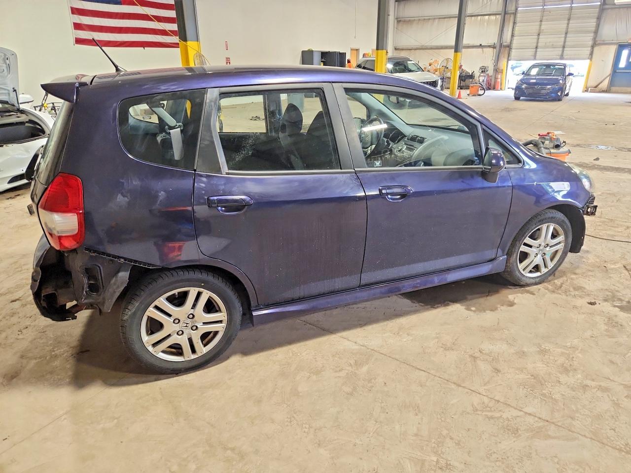 2008 Honda Fit Sport Blue vin: JHMGD38628S038289
