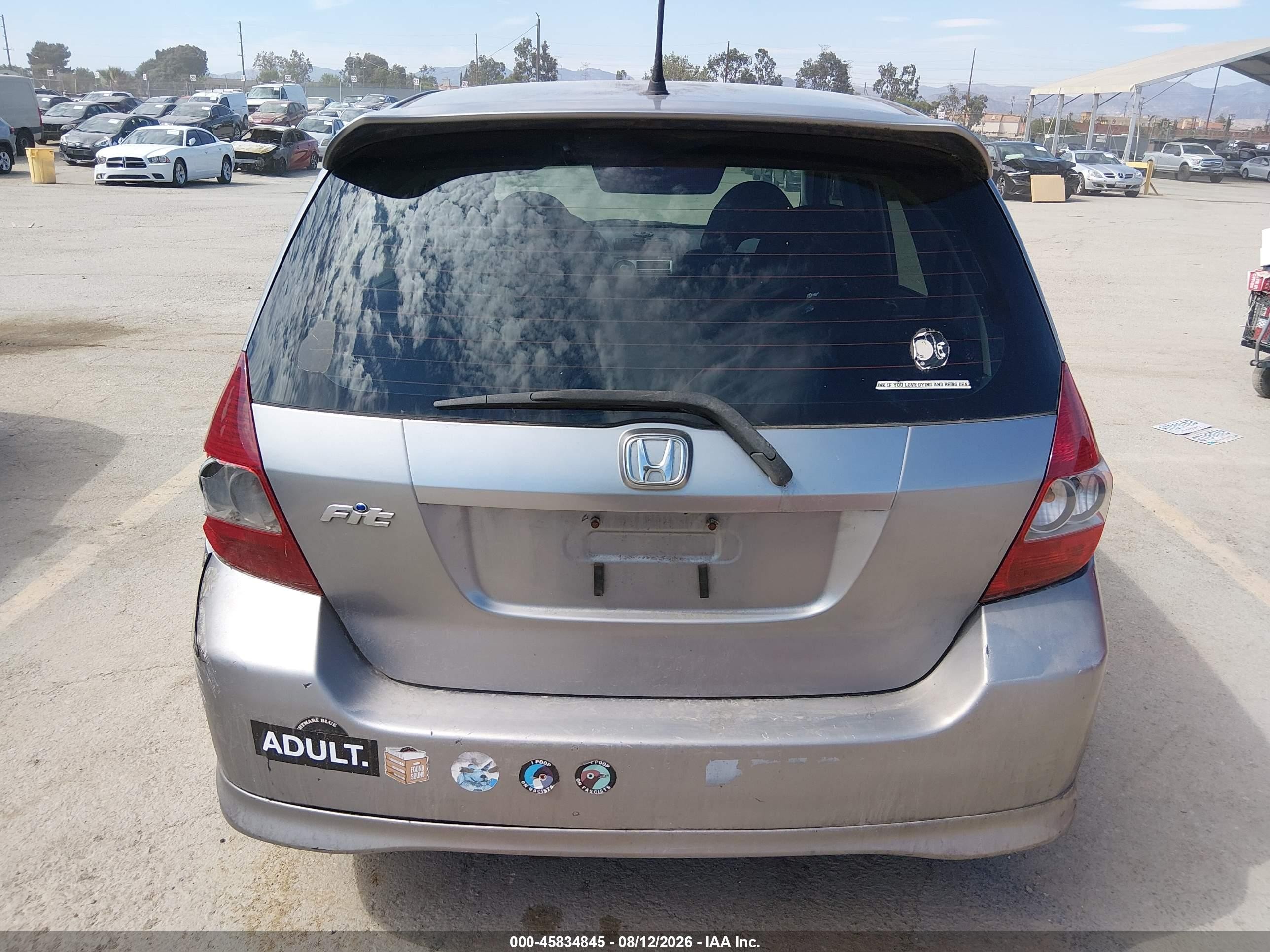 2007 Honda Fit Sport Серебряный vin: JHMGD38637S008801