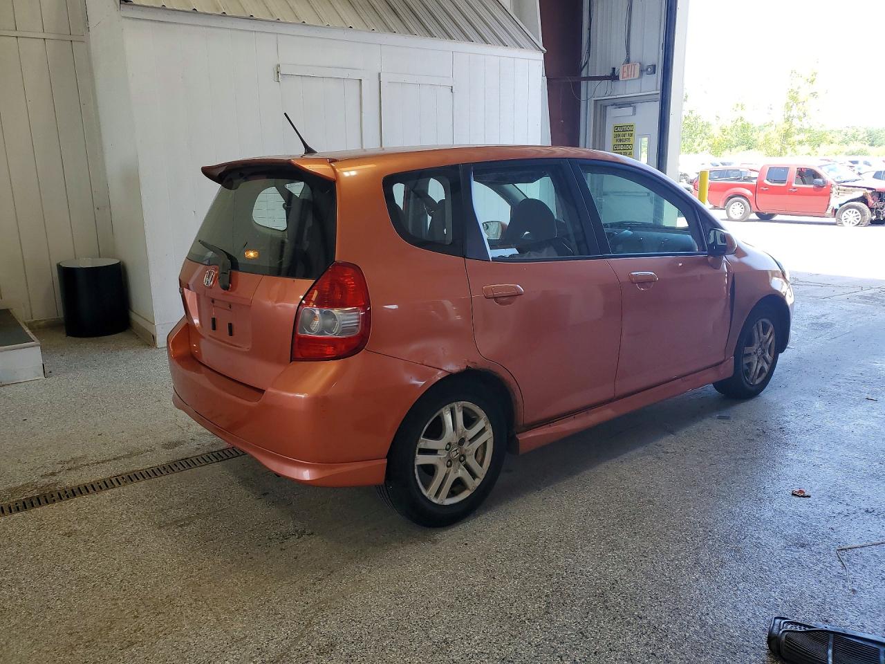 2007 Honda Fit S Orange vin: JHMGD38637S021760