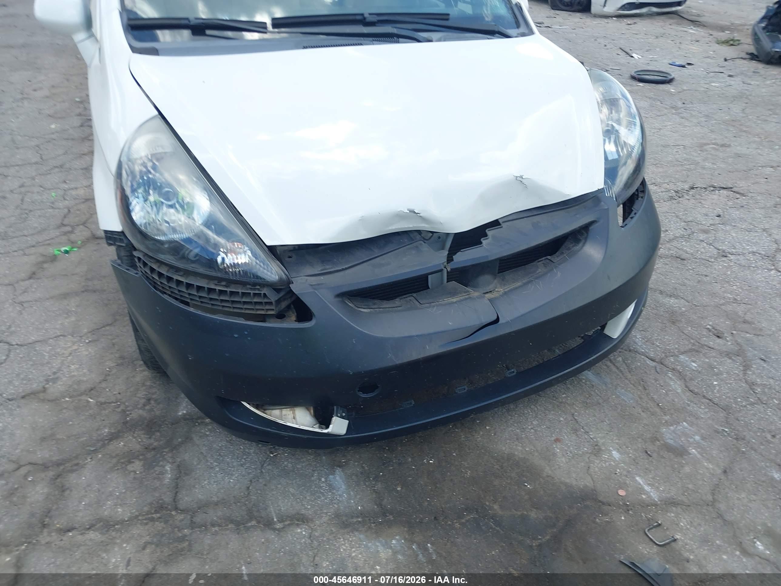 2007 Honda Fit Sport White vin: JHMGD38637S048957
