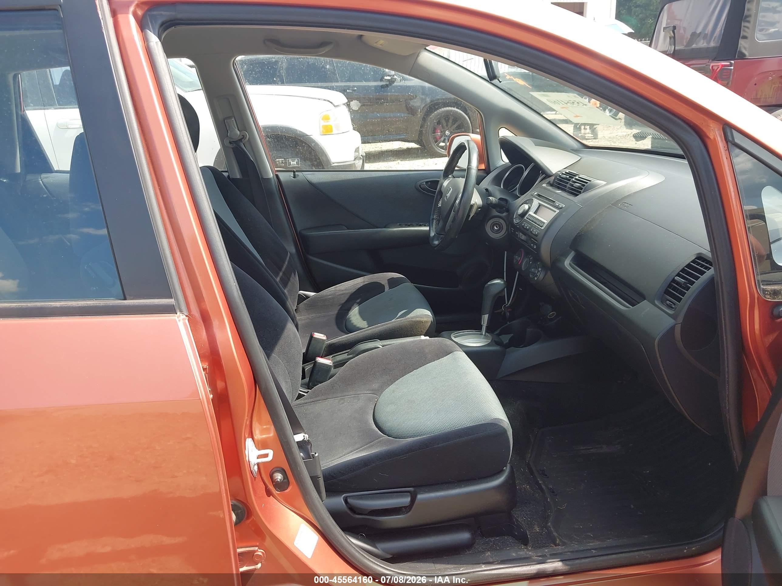 2007 Honda Fit Sport Orange vin: JHMGD38637S055505