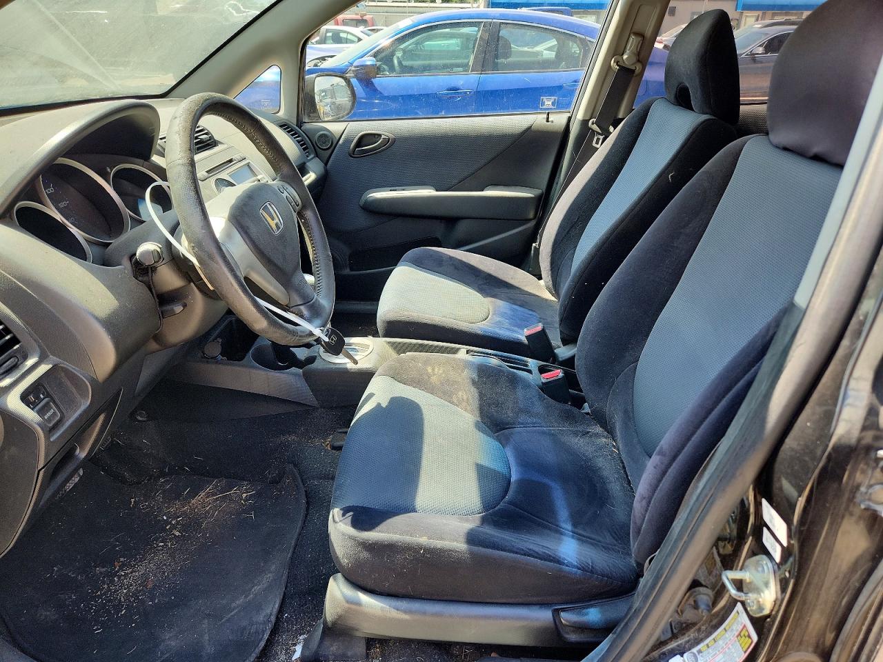 2007 Honda Fit S Black vin: JHMGD38637S060655