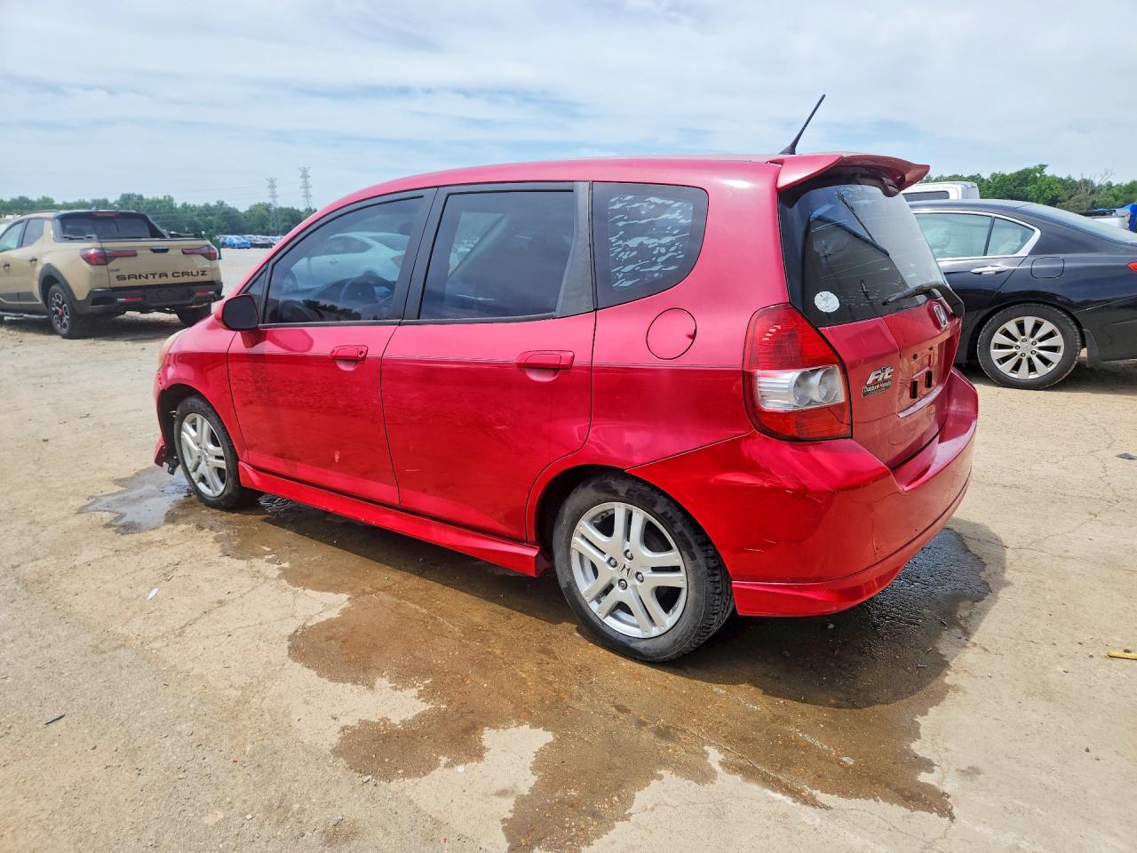 2008 Honda Fit Sport Red vin: JHMGD38638S012803