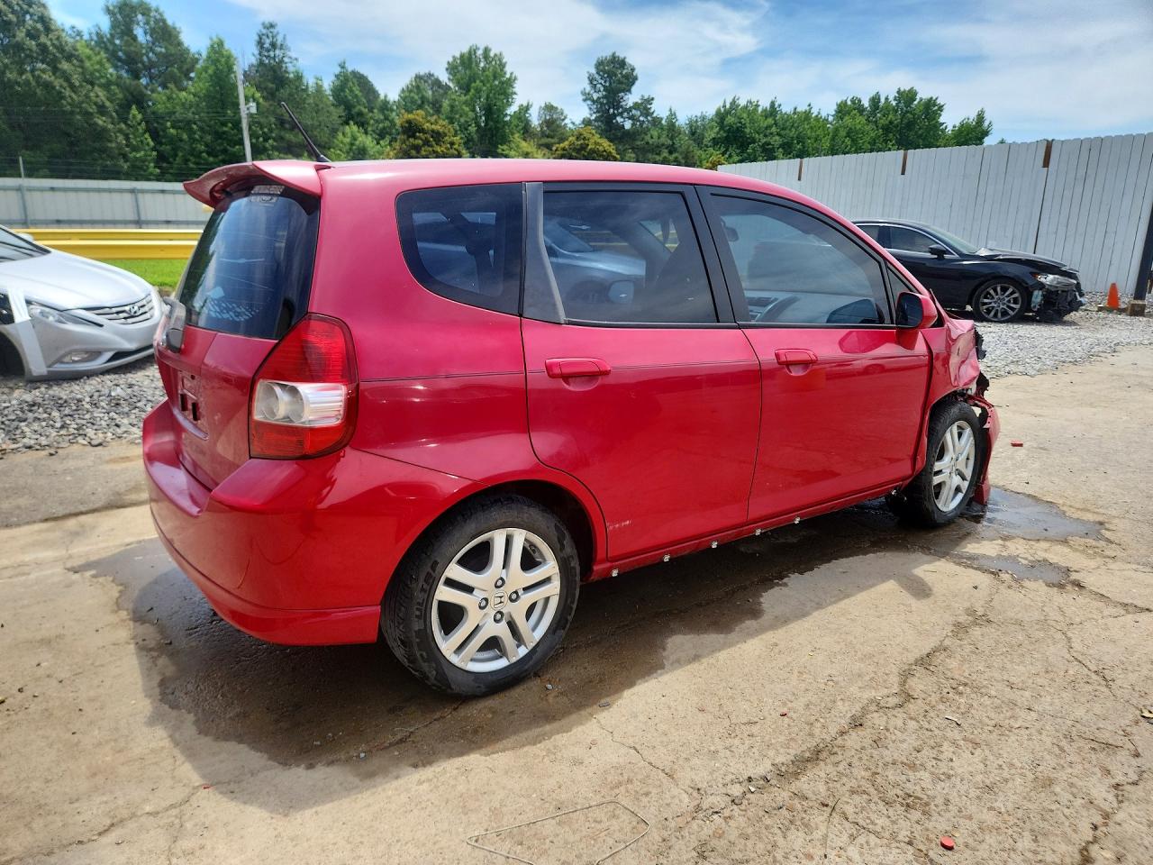 2008 Honda Fit Sport Red vin: JHMGD38638S012803
