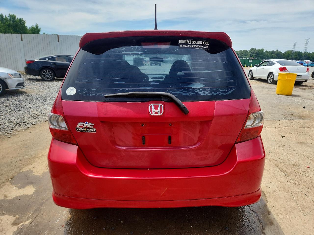 2008 Honda Fit Sport Red vin: JHMGD38638S012803