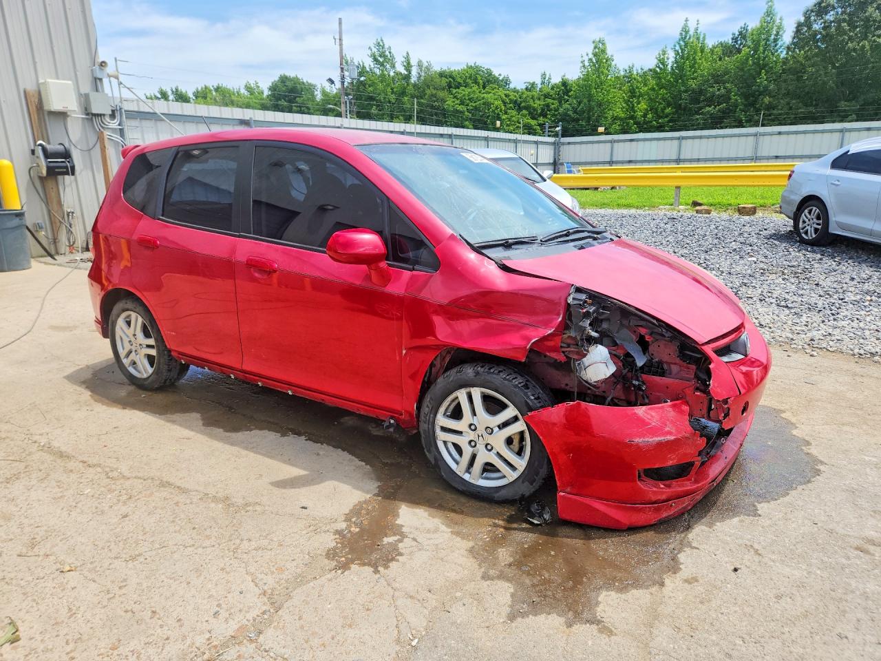 2008 Honda Fit Sport Red vin: JHMGD38638S012803