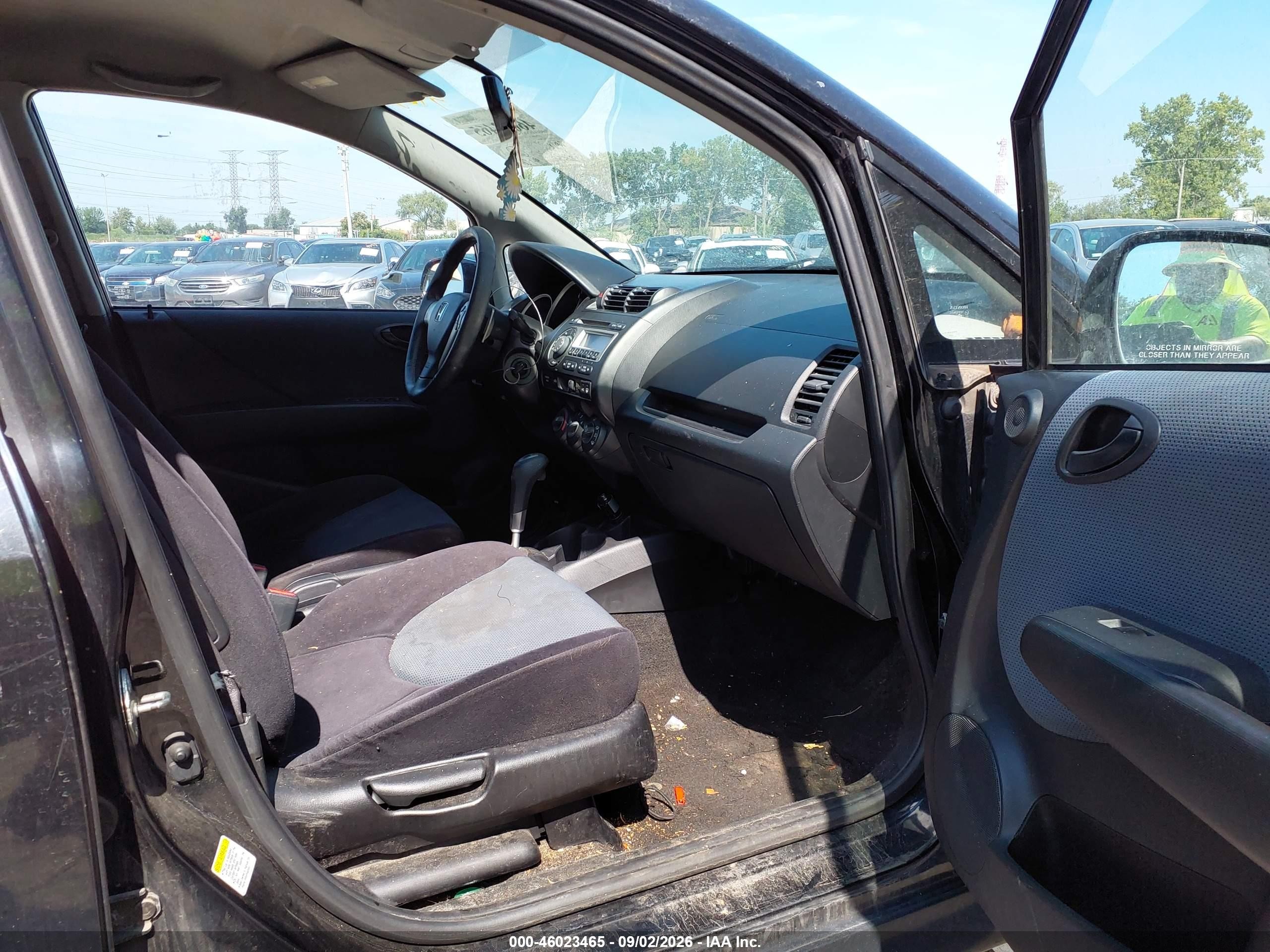 2008 Honda Fit Sport Black vin: JHMGD38638S013871