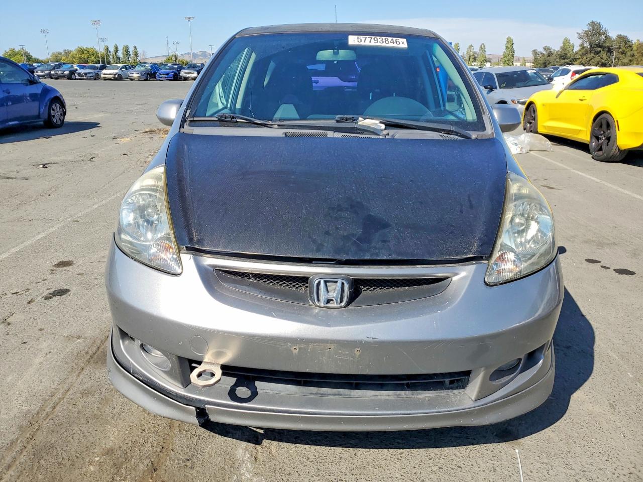 2008 Honda Fit Sport Gray vin: JHMGD38638S021436