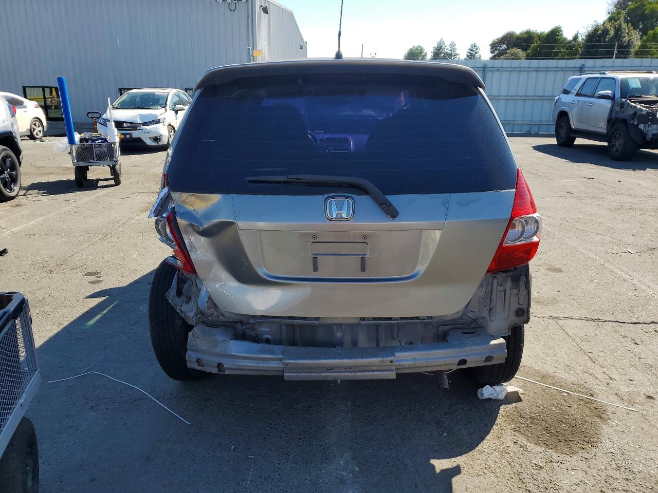 2008 Honda Fit Sport Gray vin: JHMGD38638S021436