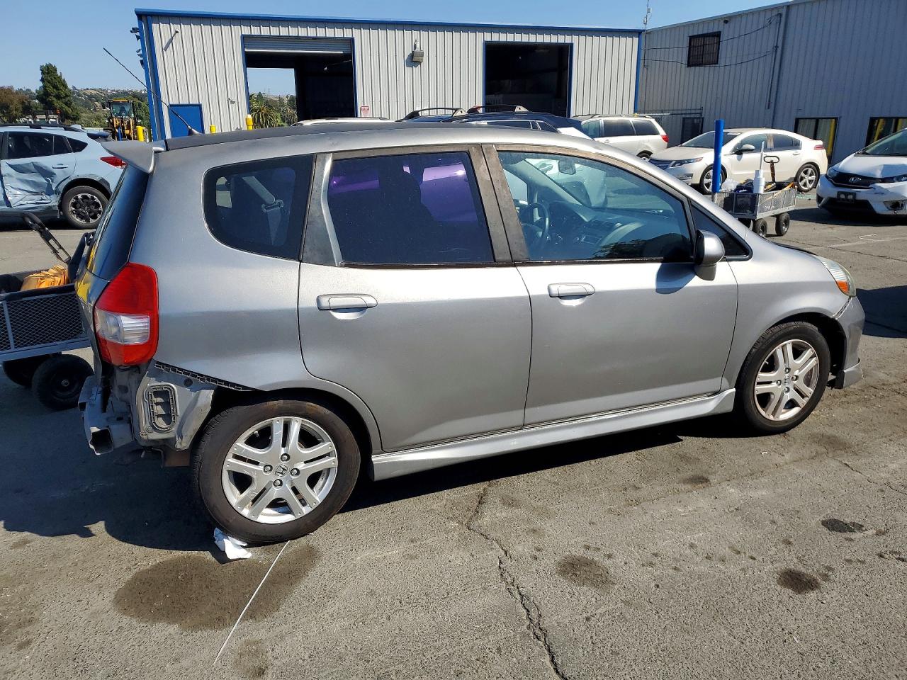 2008 Honda Fit Sport Gray vin: JHMGD38638S021436