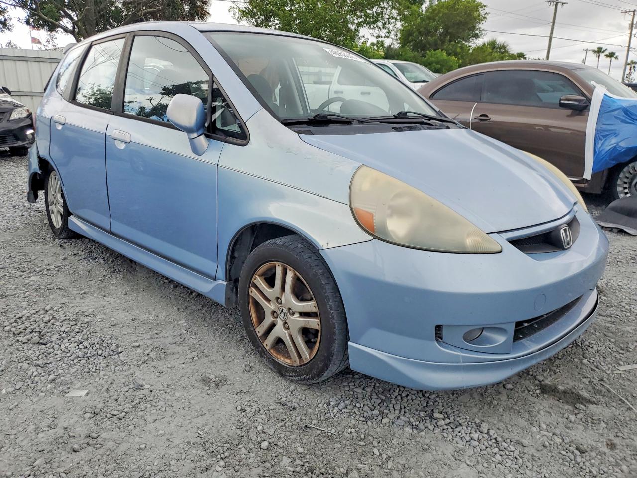 2008 Honda Fit Sport Blue vin: JHMGD38638S035983