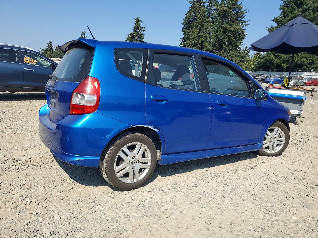 2008 Honda Fit Sport Blue vin: JHMGD38638S036874