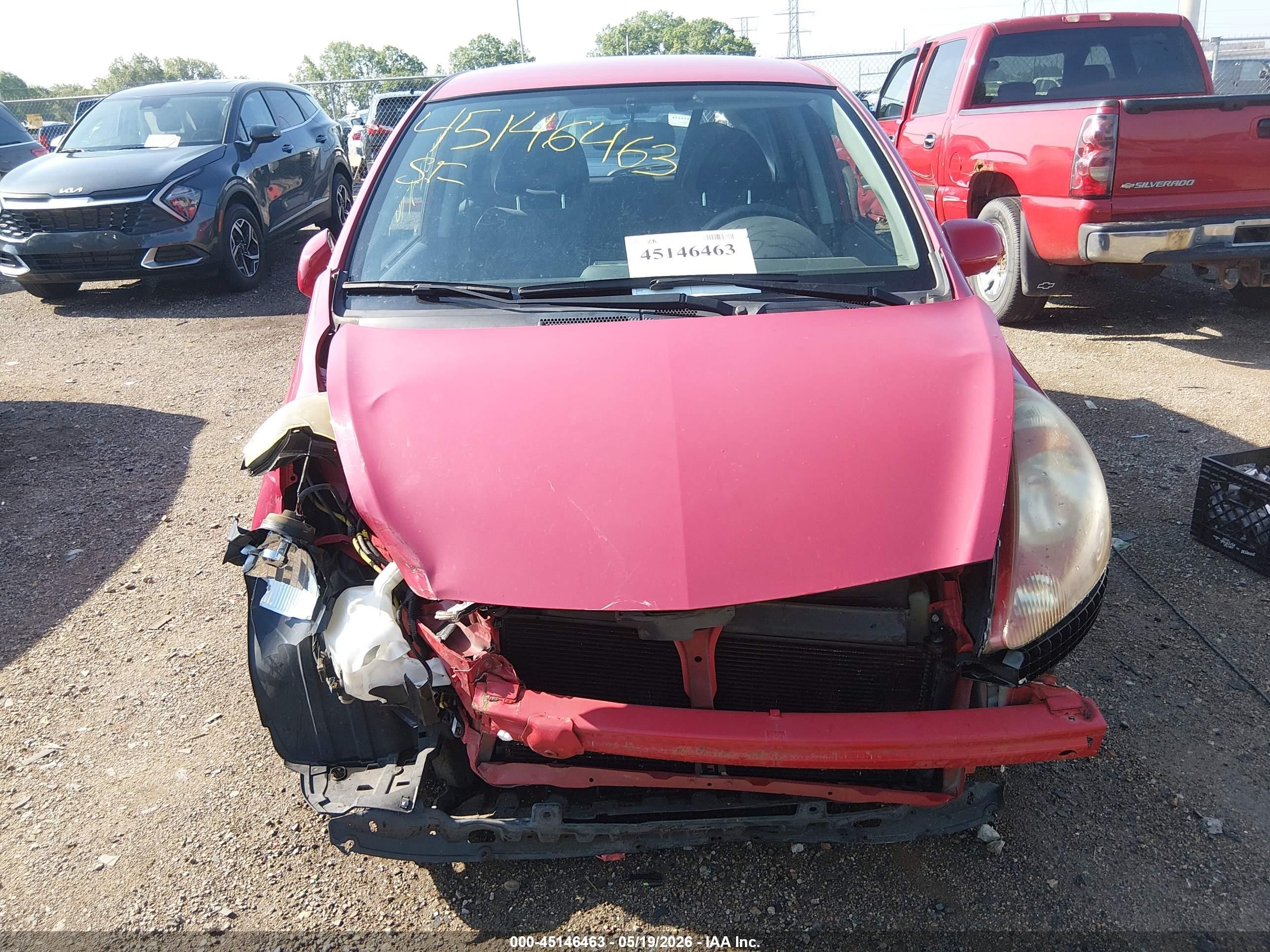2008 Honda Fit Sport Red vin: JHMGD38638S073777