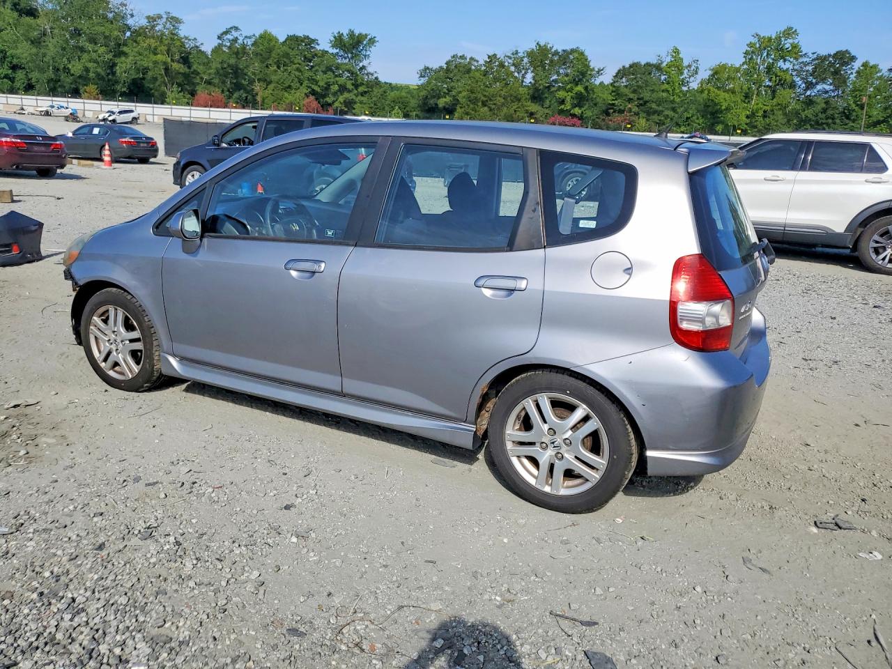 2007 Honda Fit S Gray vin: JHMGD38647S019774