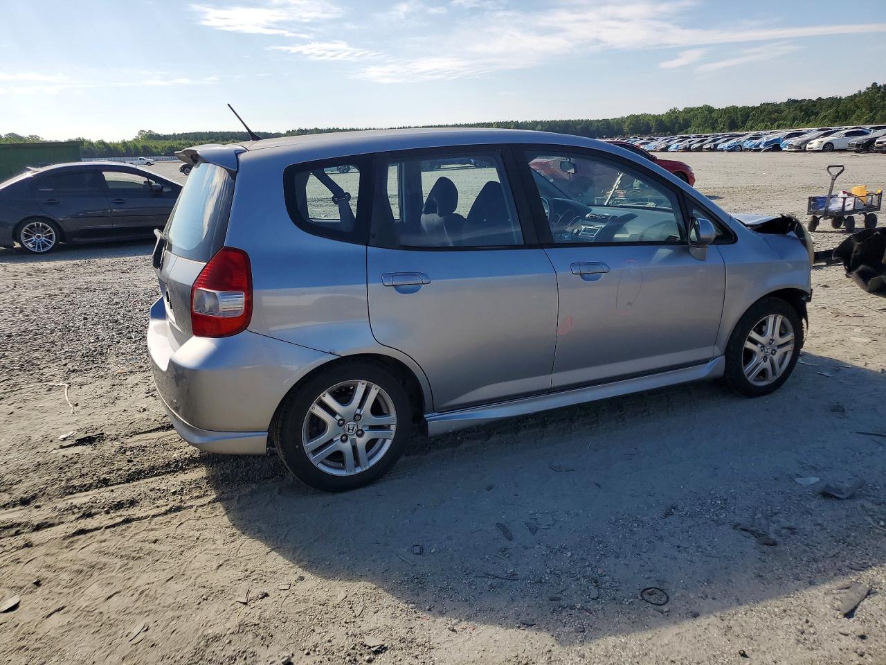 2007 Honda Fit S Gray vin: JHMGD38647S019774