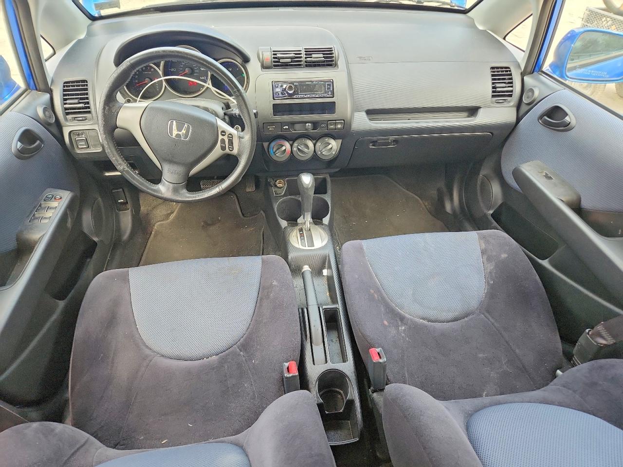 2007 Honda Fit S Blue vin: JHMGD38647S060261