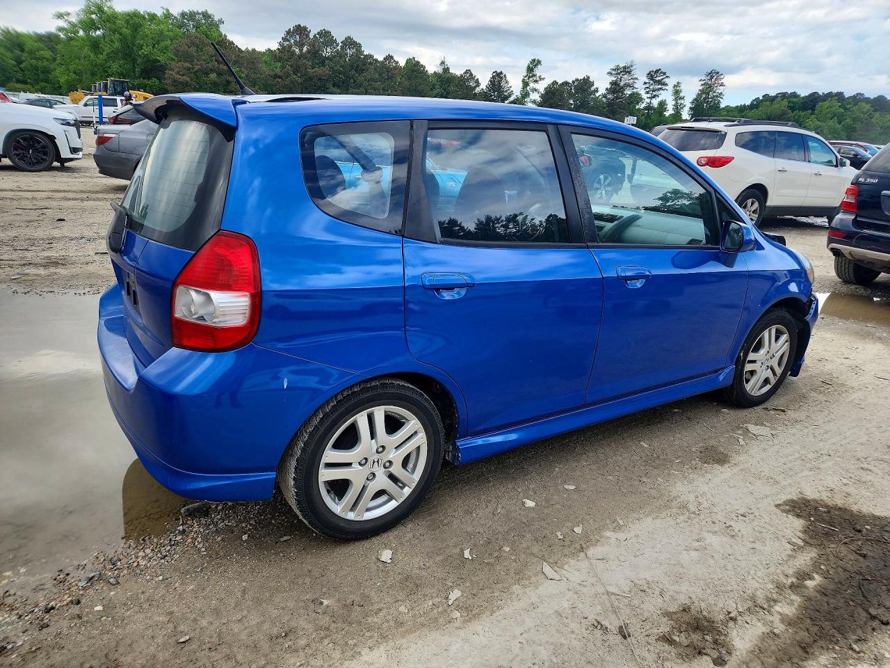 2007 Honda Fit S Blue vin: JHMGD38647S060261