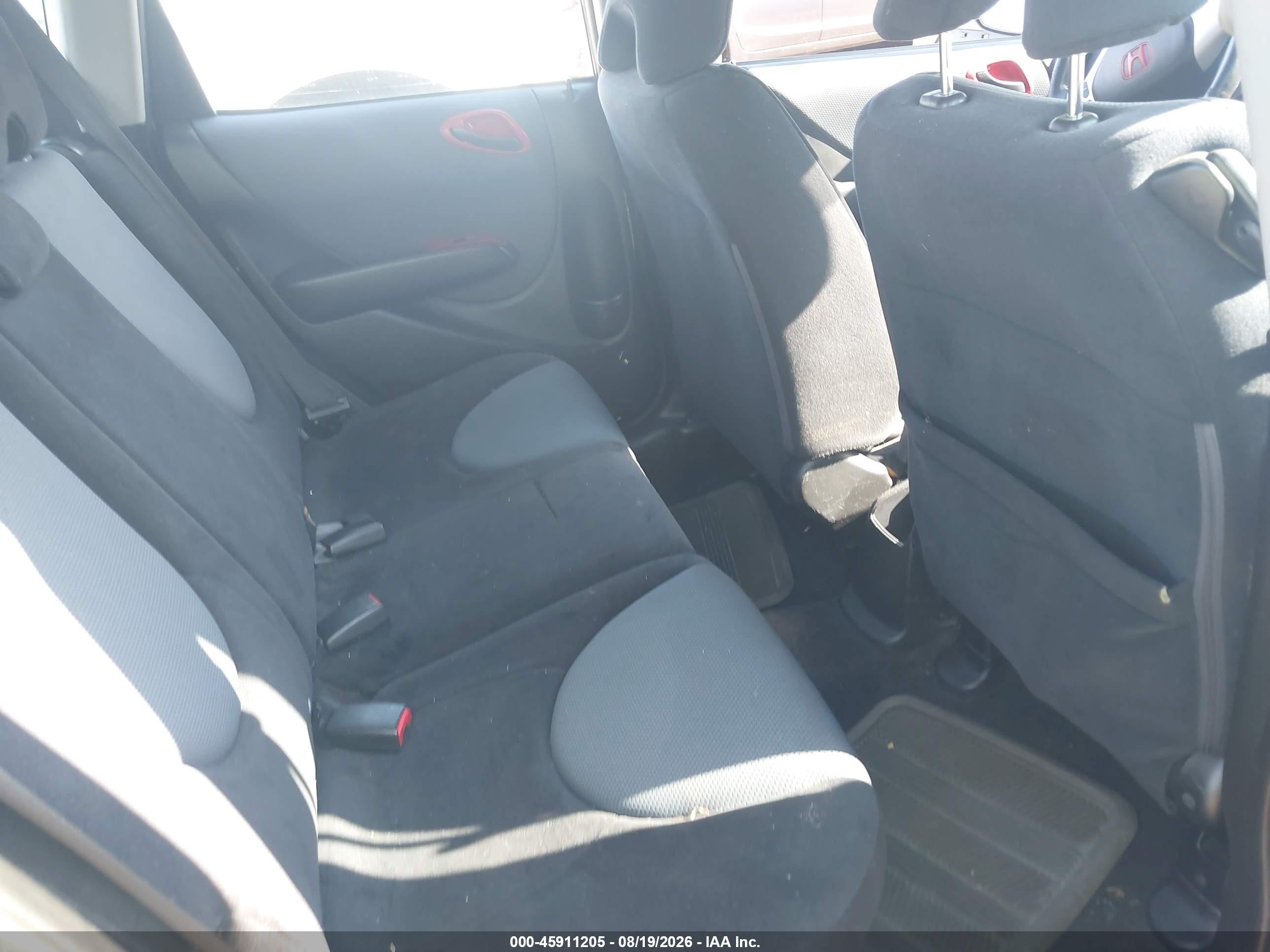 2008 Honda Fit Sport Black vin: JHMGD38648S001082