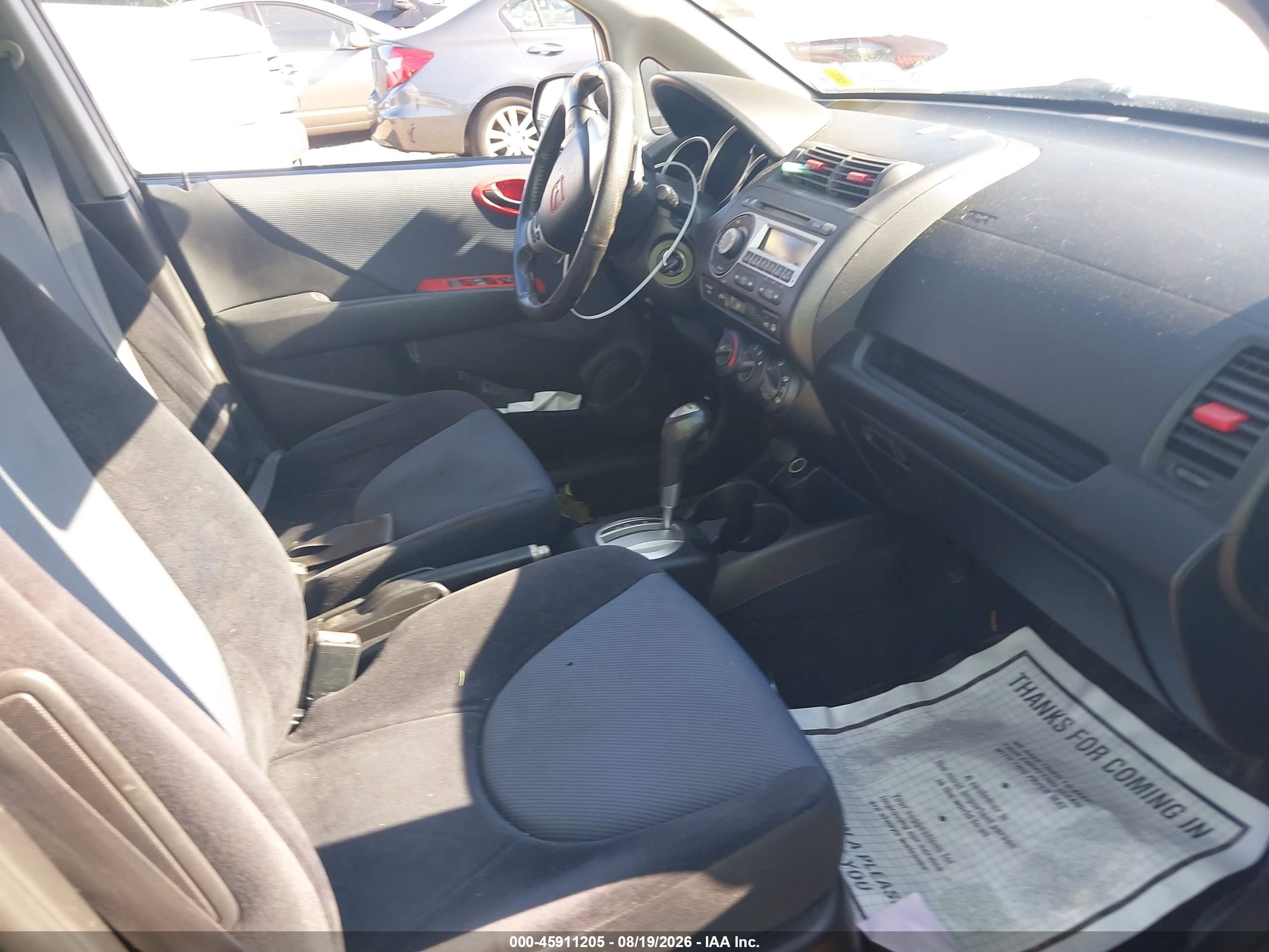 2008 Honda Fit Sport Black vin: JHMGD38648S001082