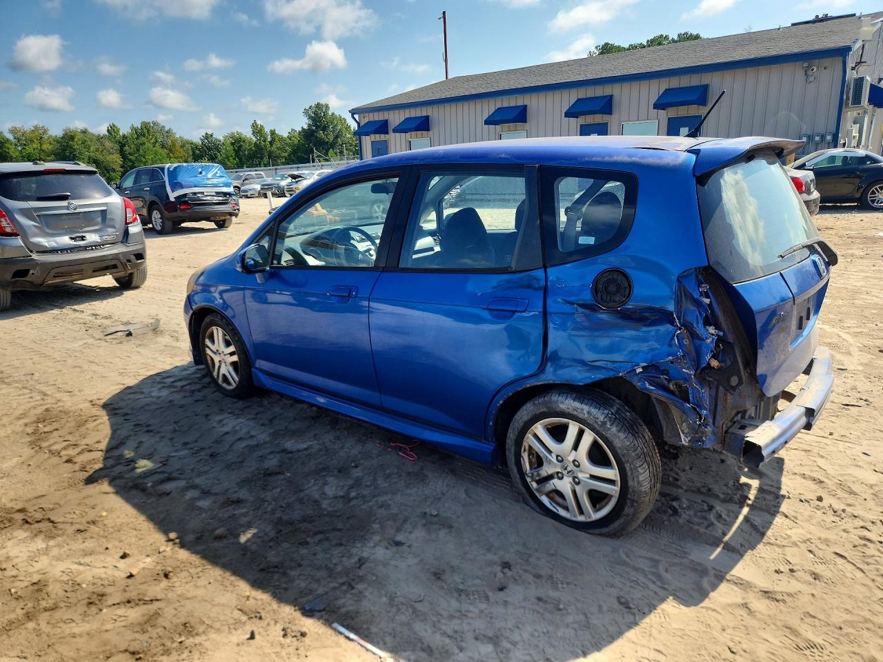 2008 Honda Fit Sport Blue vin: JHMGD38648S006878