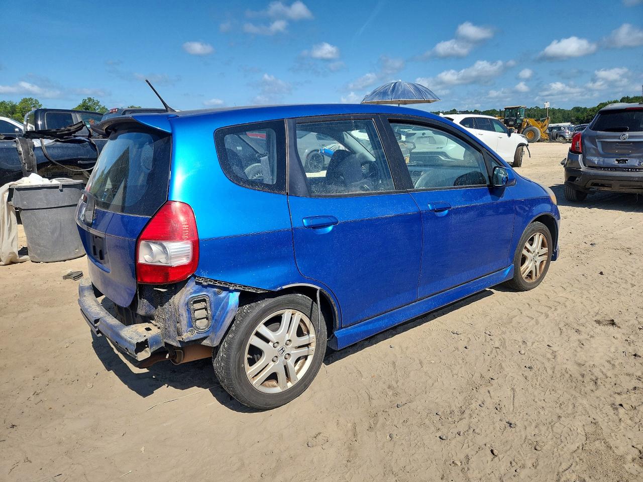 2008 Honda Fit Sport Blue vin: JHMGD38648S006878