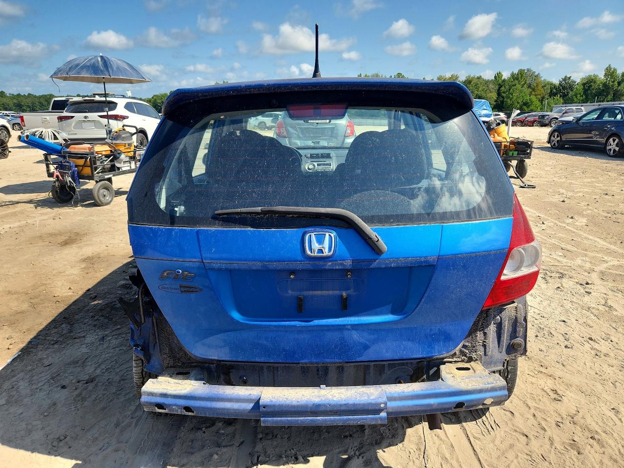 2008 Honda Fit Sport Blue vin: JHMGD38648S006878