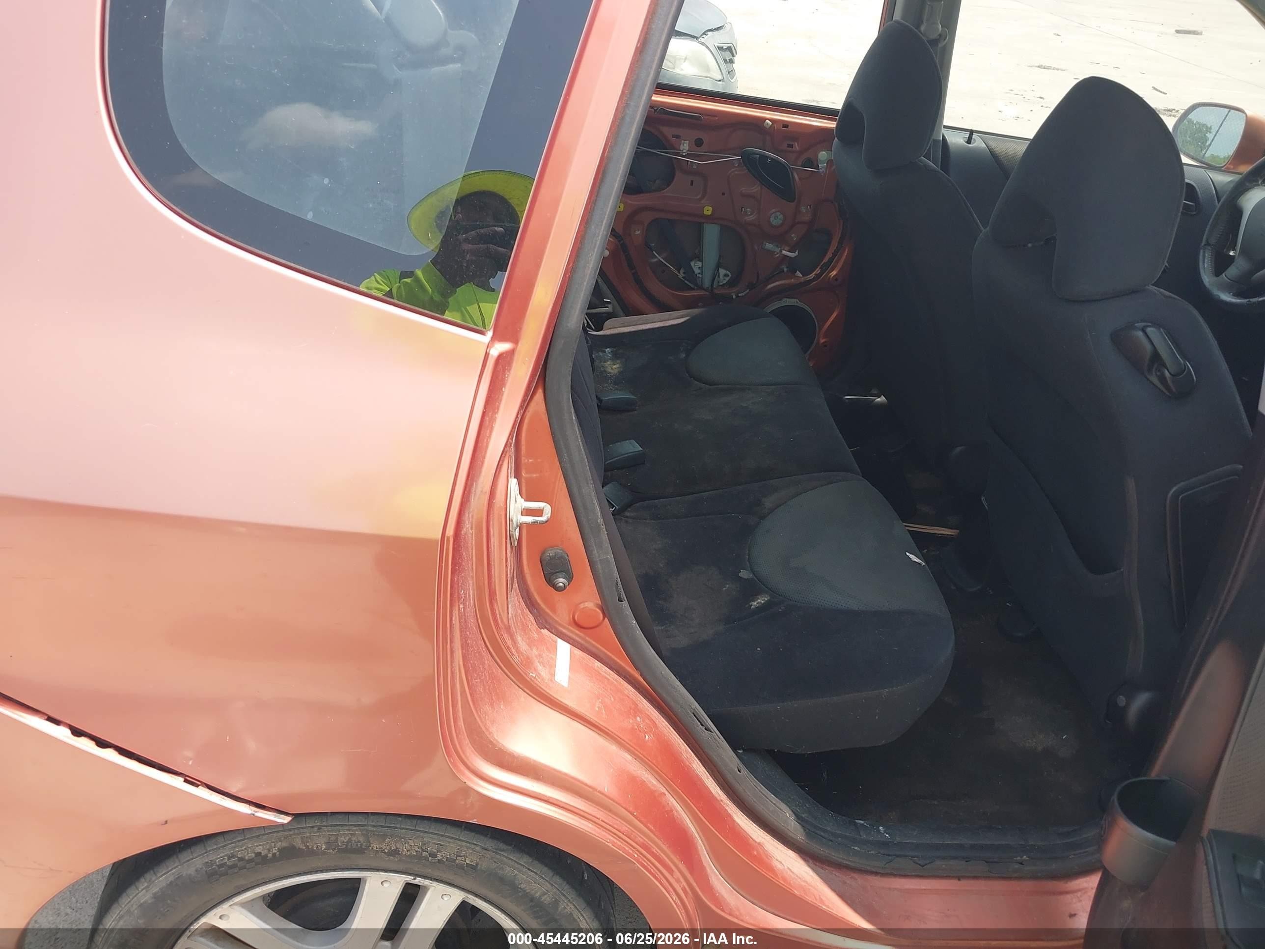 2008 Honda Fit Sport Orange vin: JHMGD38648S015502
