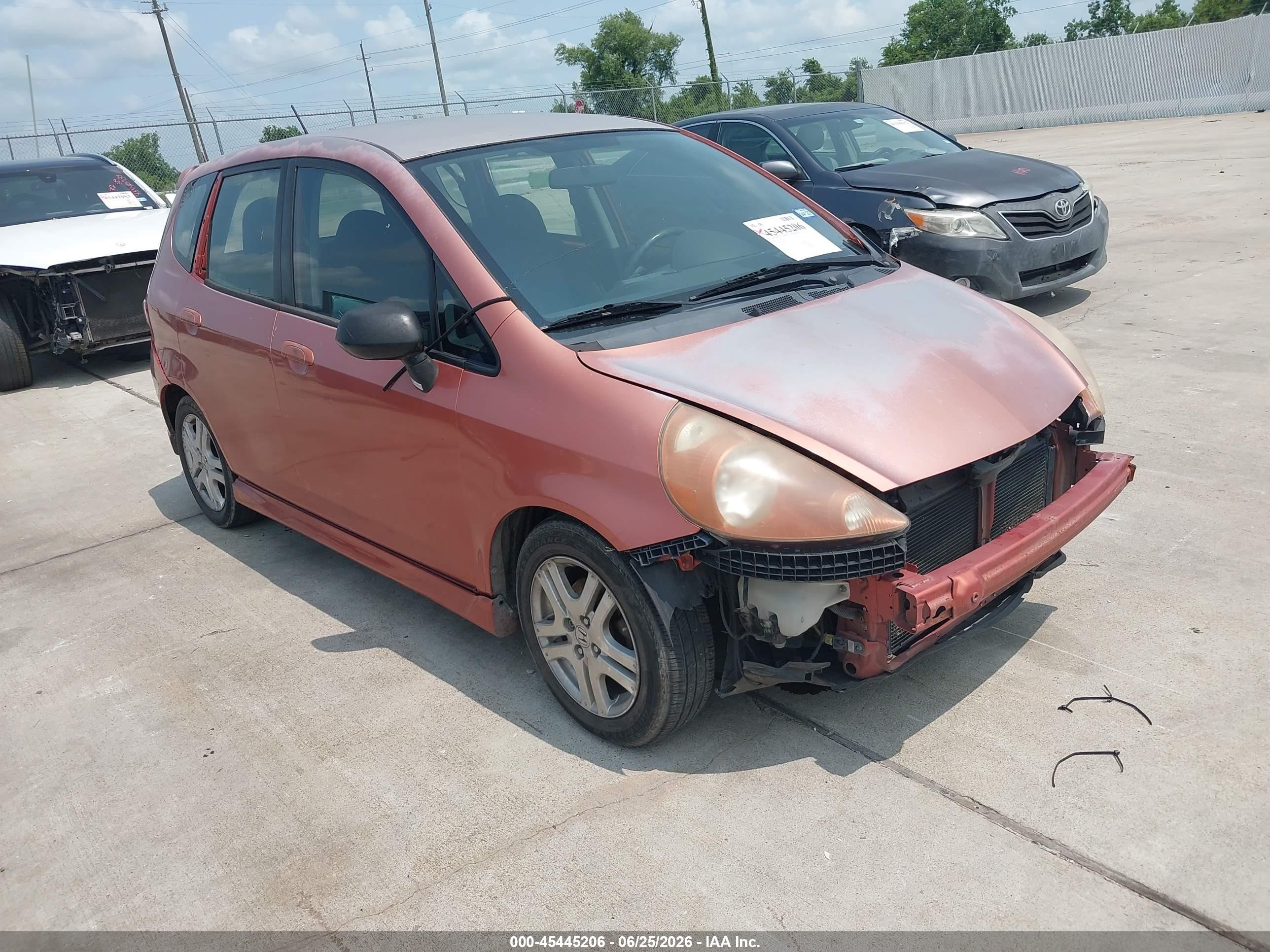 2008 Honda Fit Sport Оранжевый vin: JHMGD38648S015502