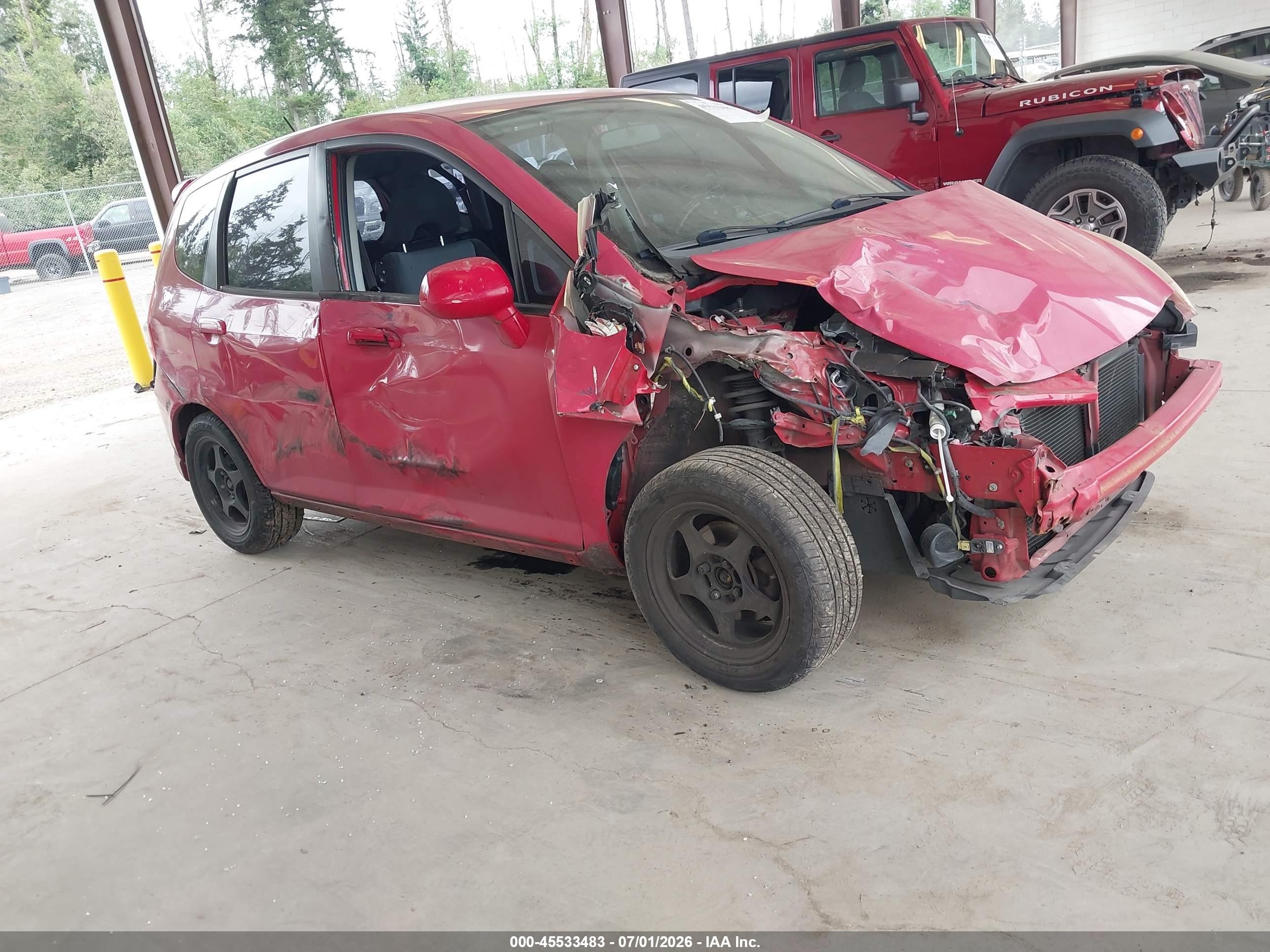 2008 Honda Fit Sport Red vin: JHMGD38648S015645